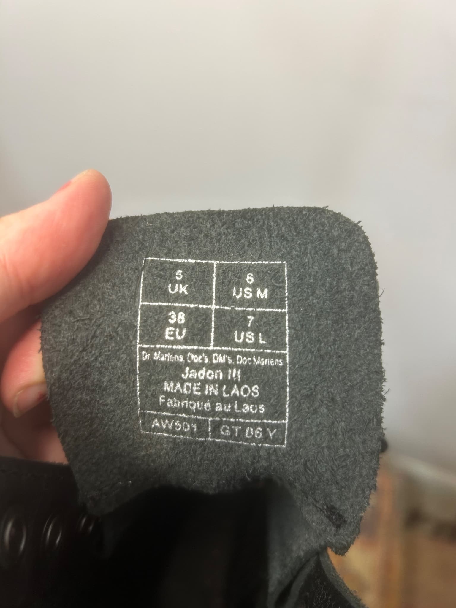 Dr. Martens Jadon III Black Pisa Leather Platform Boots — photo 3 of 7