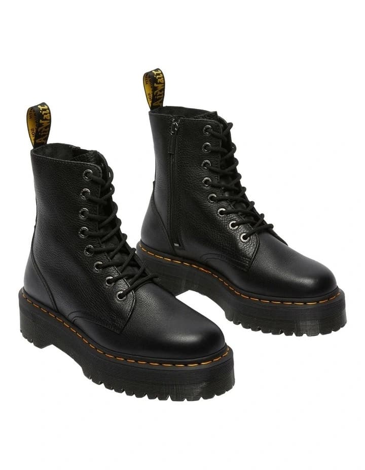 Dr. Martens Jadon III Black Pisa Leather Platform Boots — photo 6 of 7