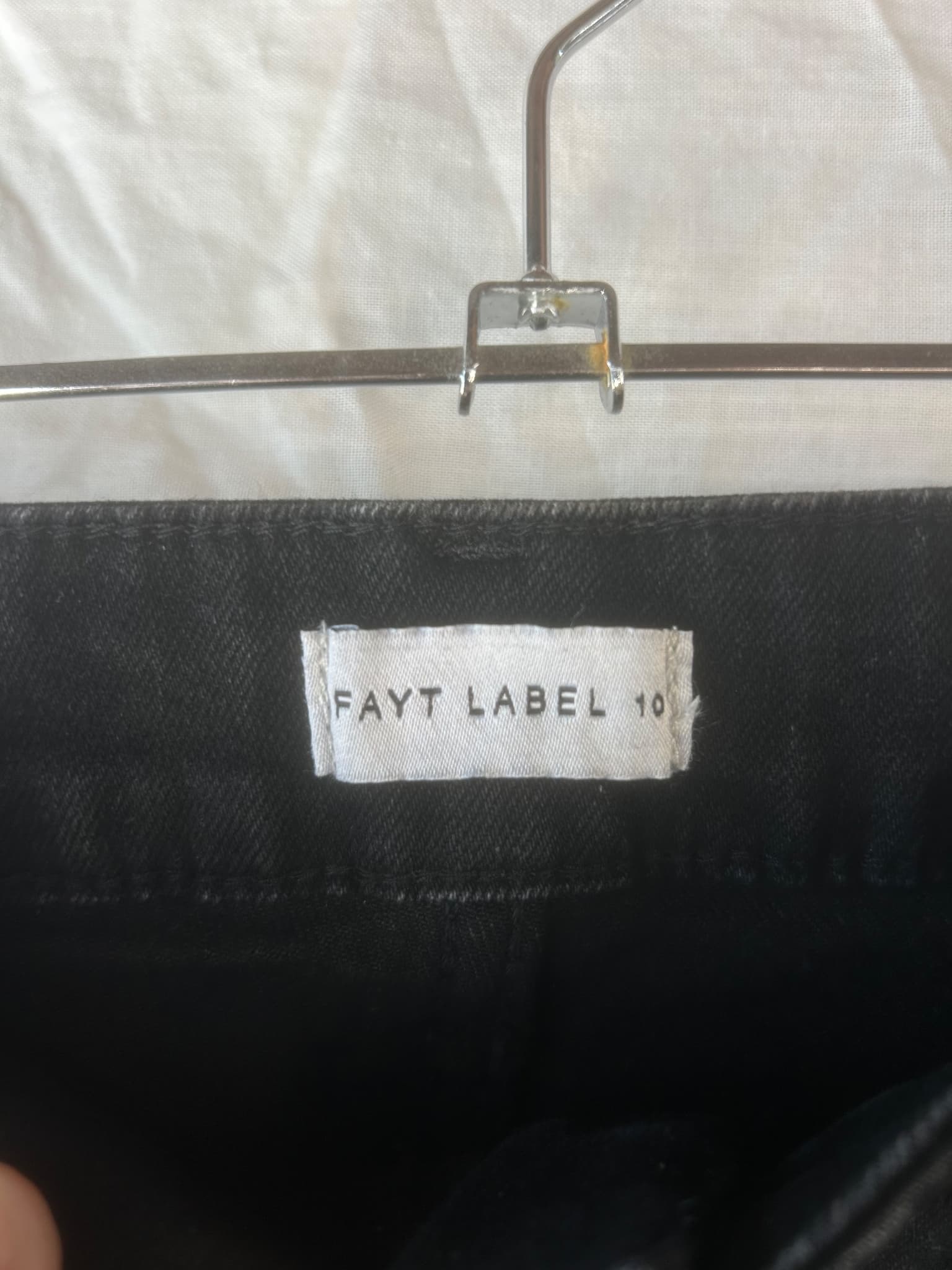 Fayt. Denim Bermuda Shorts Black Women's Size 10 — photo 3 of 5