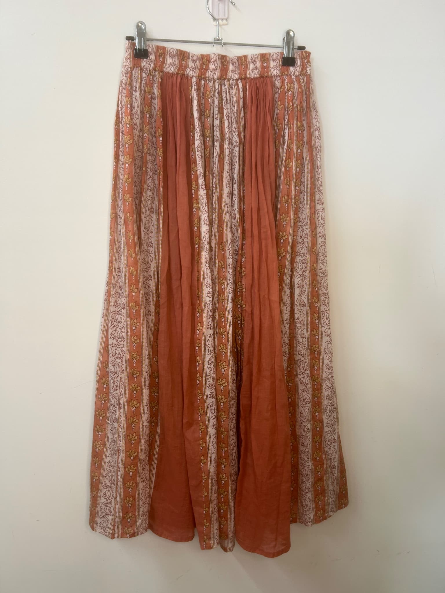 Fleetwood Collection Boho Printed Maxi Skirt Orange Size XS — photo 3 of 3