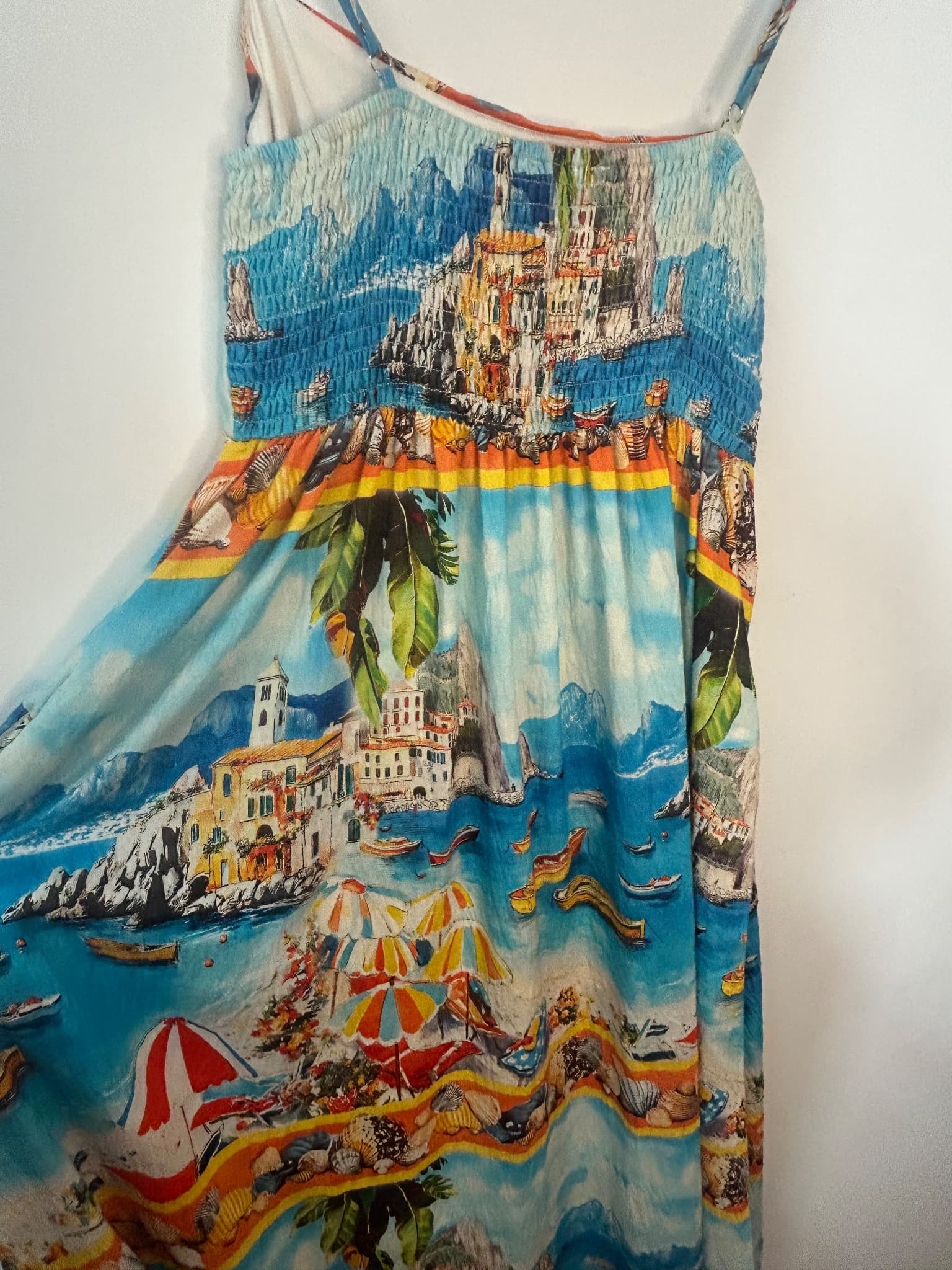 HEYCHIC Coastal Print Maxi Dress Size 8 — photo 5 of 6