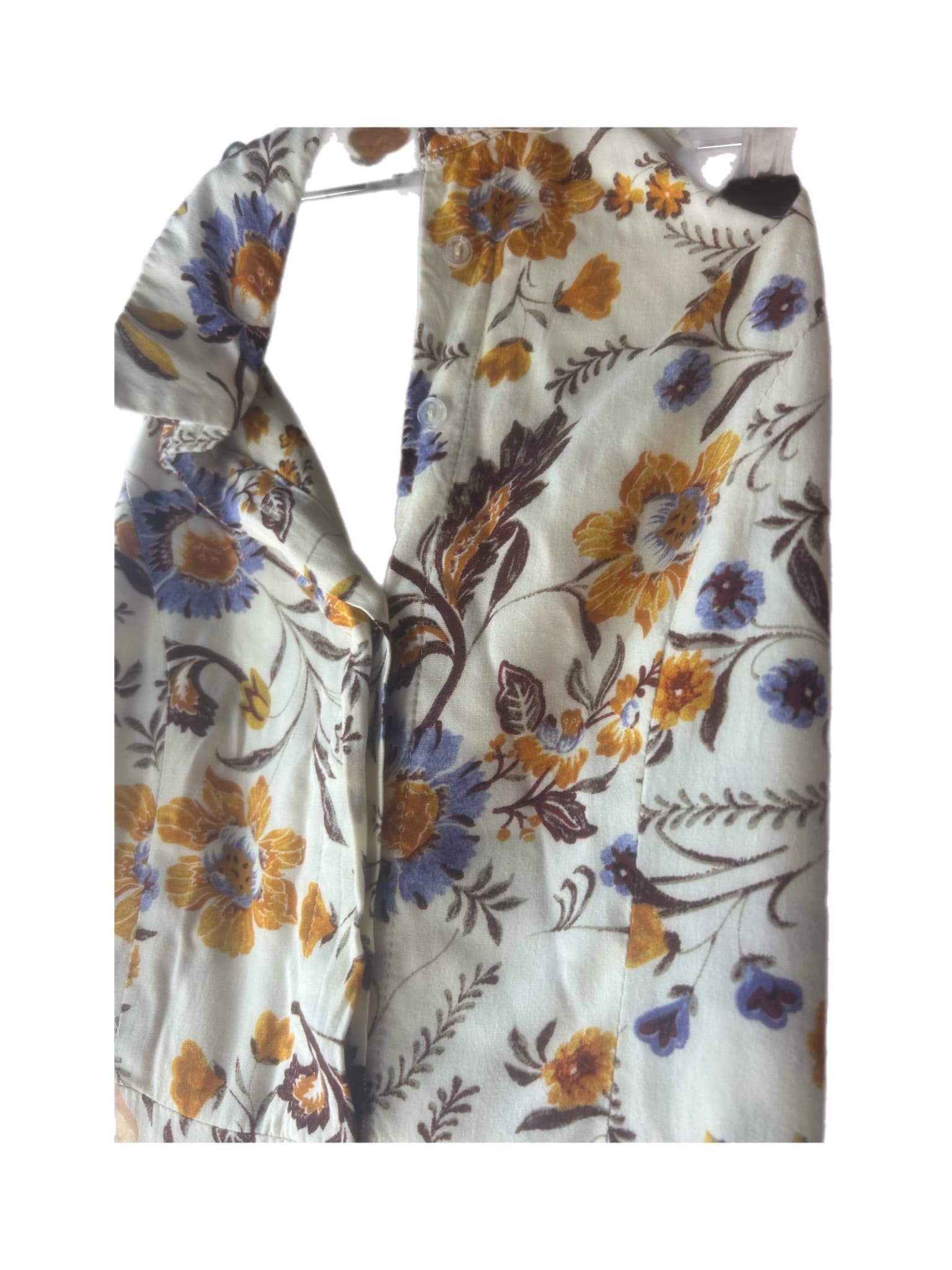 Jaase Floral Print Halter Neck Maxi Dress Yellow Purple White — photo 3 of 7