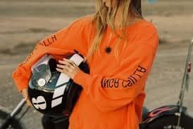 Kinga Scilla Orange Sun Graphic Sweatshirt Size Small — photo 3 of 7