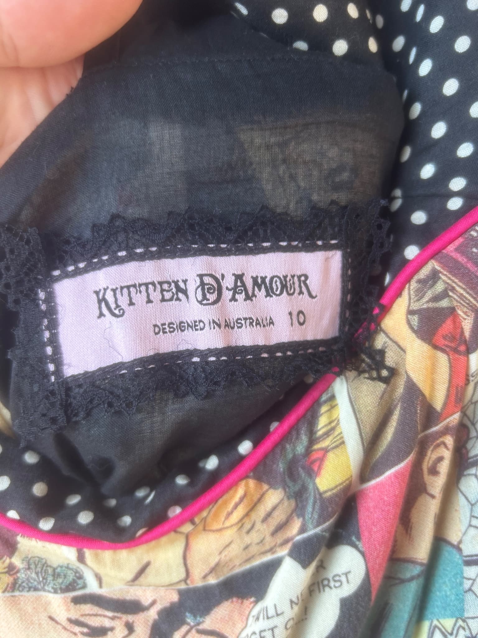 Kitten D'Amour Kiss Me Again Darling Dress Women's Size 10 — photo 5 of 6