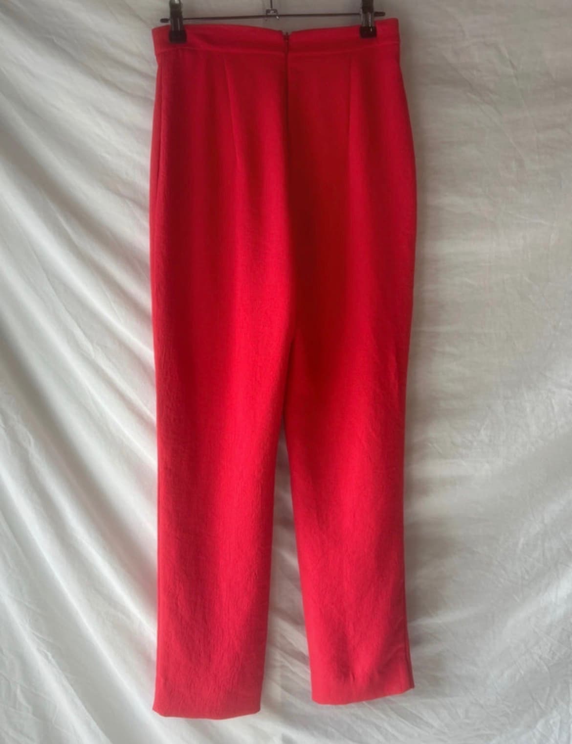 Kookai High-Waisted Textured Trousers Red Size 36 — photo 3 of 3