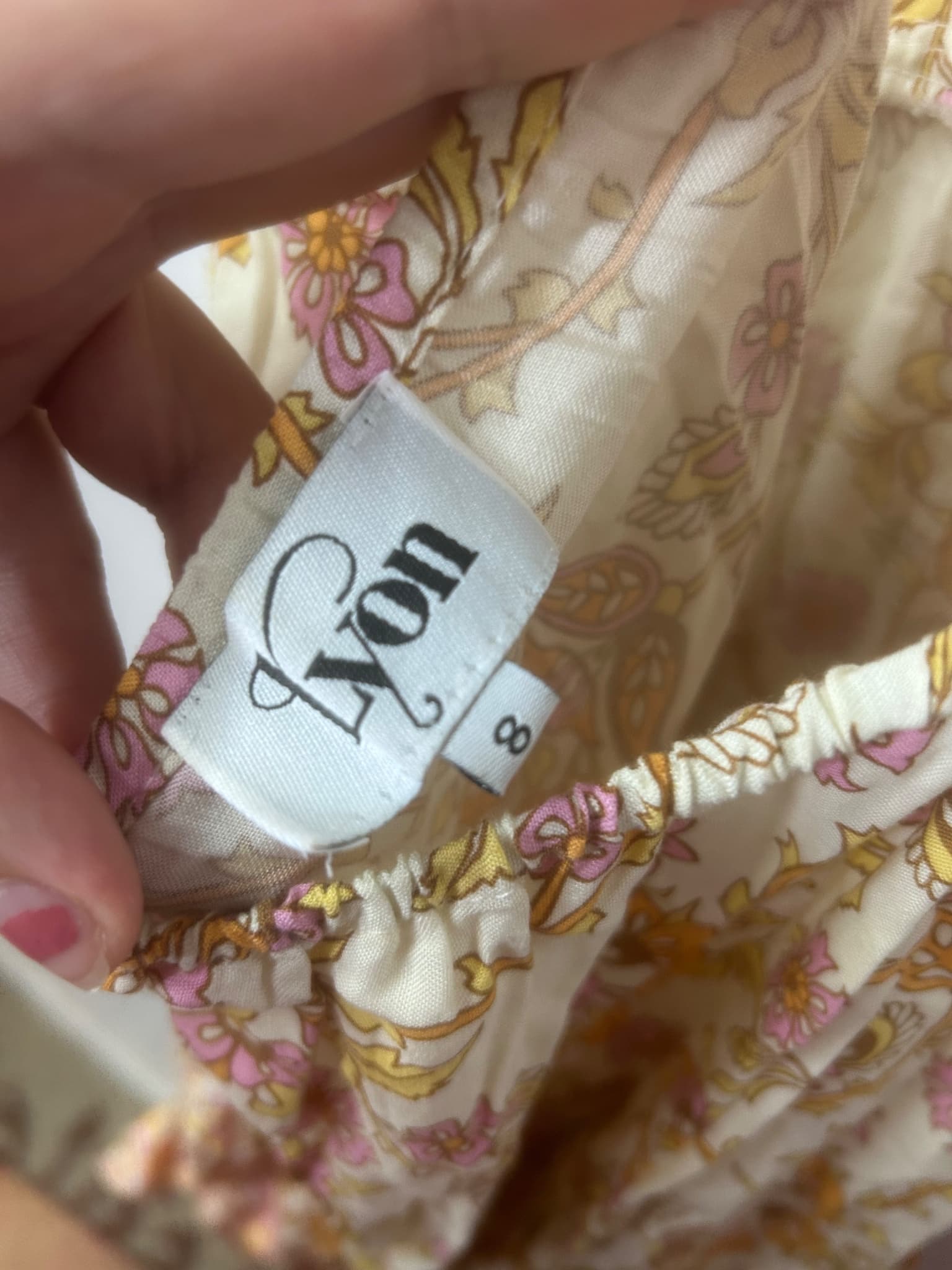 Lyon Floral Ruffle Strap Mini Dress Size 8 — photo 3 of 4