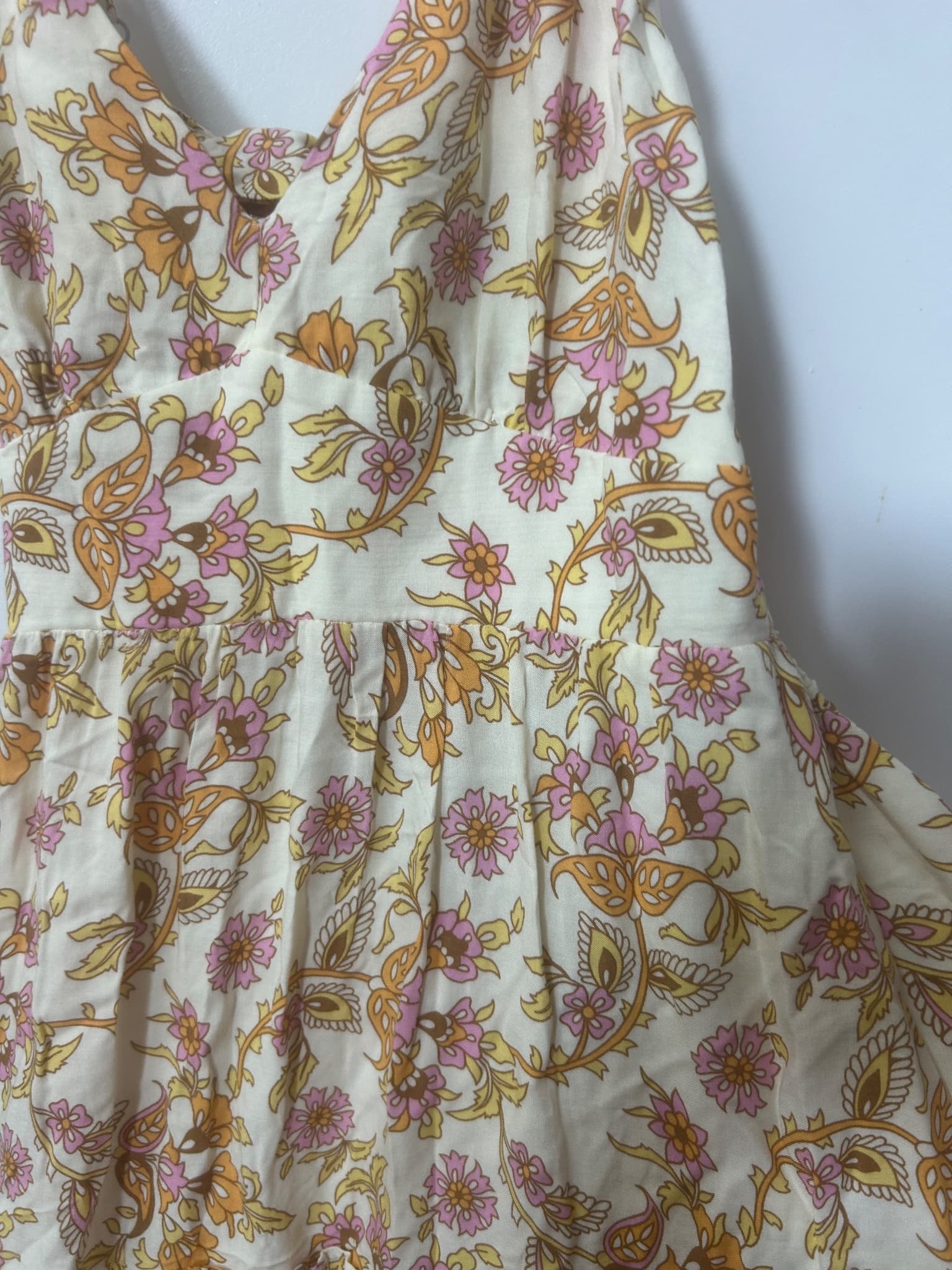 Lyon Floral Ruffle Strap Mini Dress Size 8 — photo 4 of 4