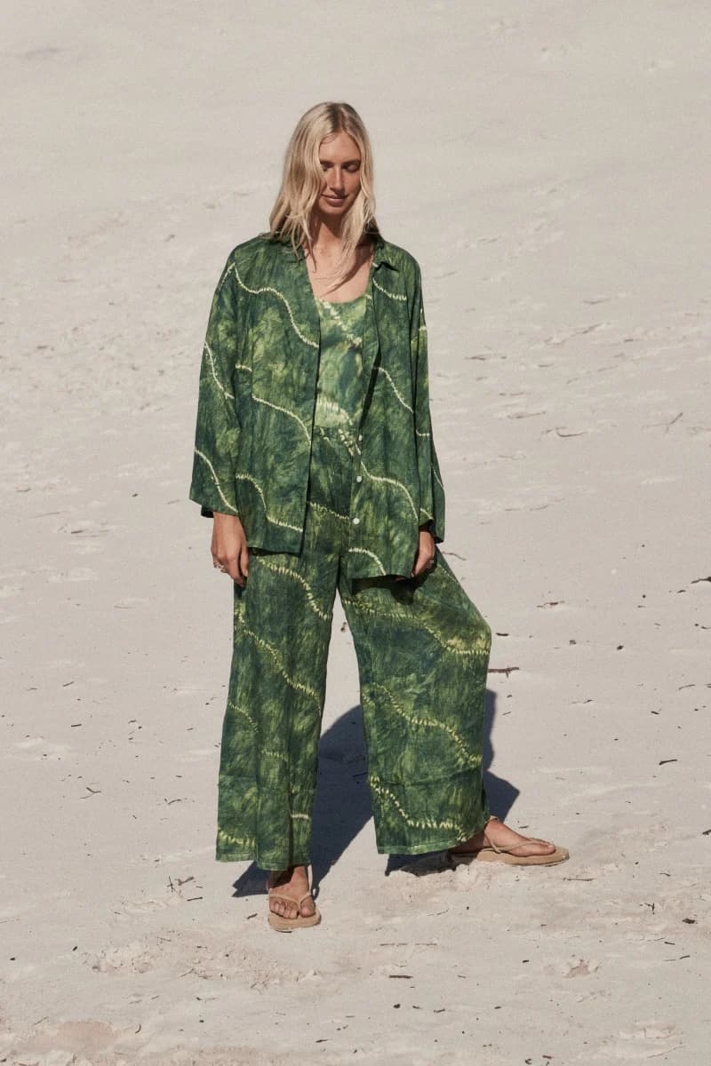 Maurie and Eve Sundowner Set Green Tie-Dye — photo 1 of 9