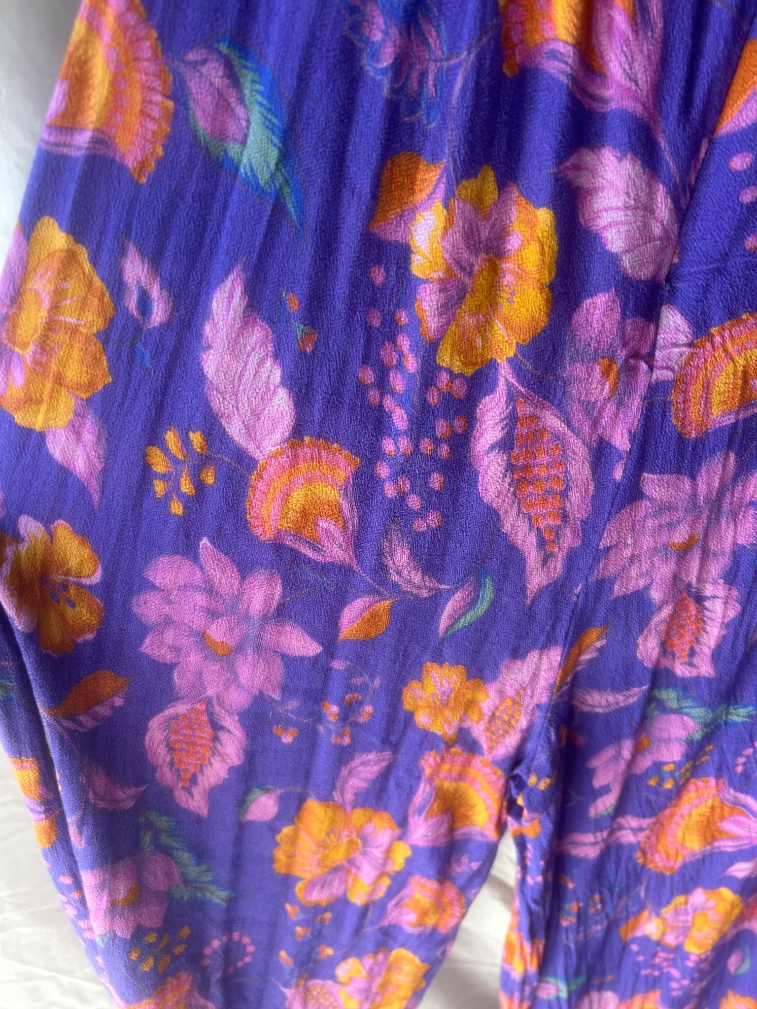 Nine Lives Bazaar Floral Halter Jumpsuit Purple Women's Size 8 — photo 6 of 7