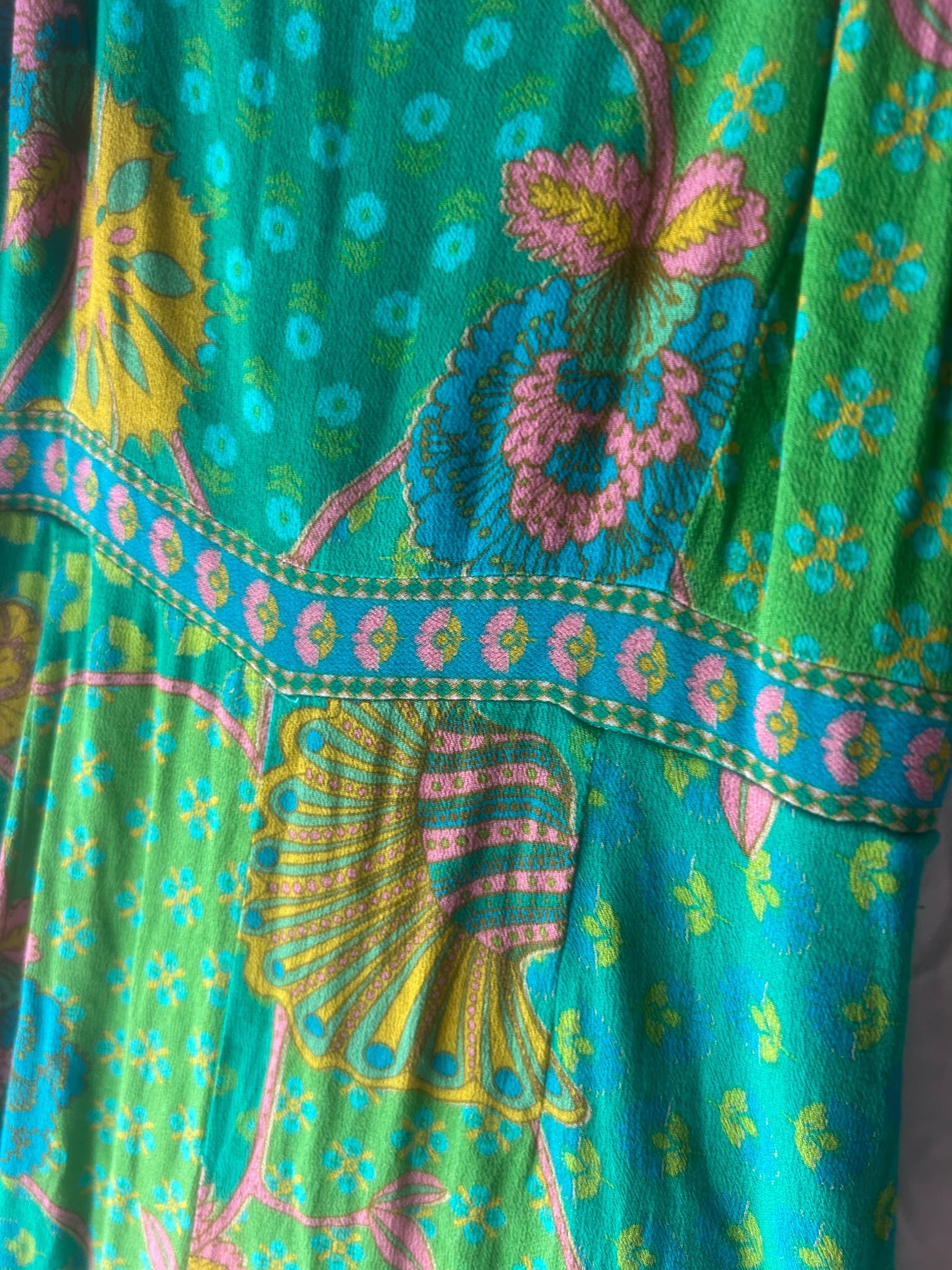 Nine Lives Bazaar Floral Jumpsuit Green Women's Size 8 — photo 6 of 10