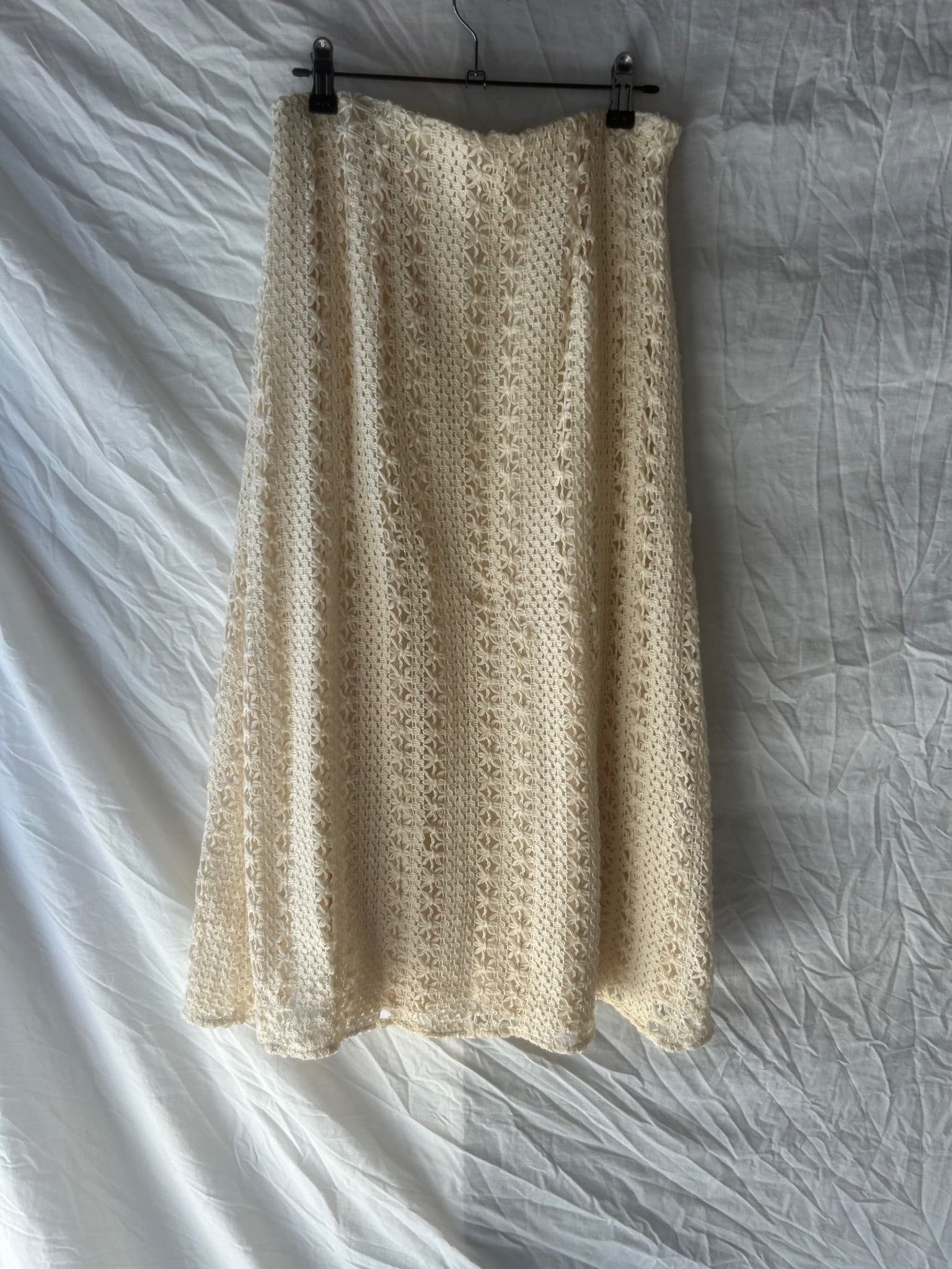 Ottway the Label Crochet Midi Skirt Cream Women's Size S — photo 4 of 4