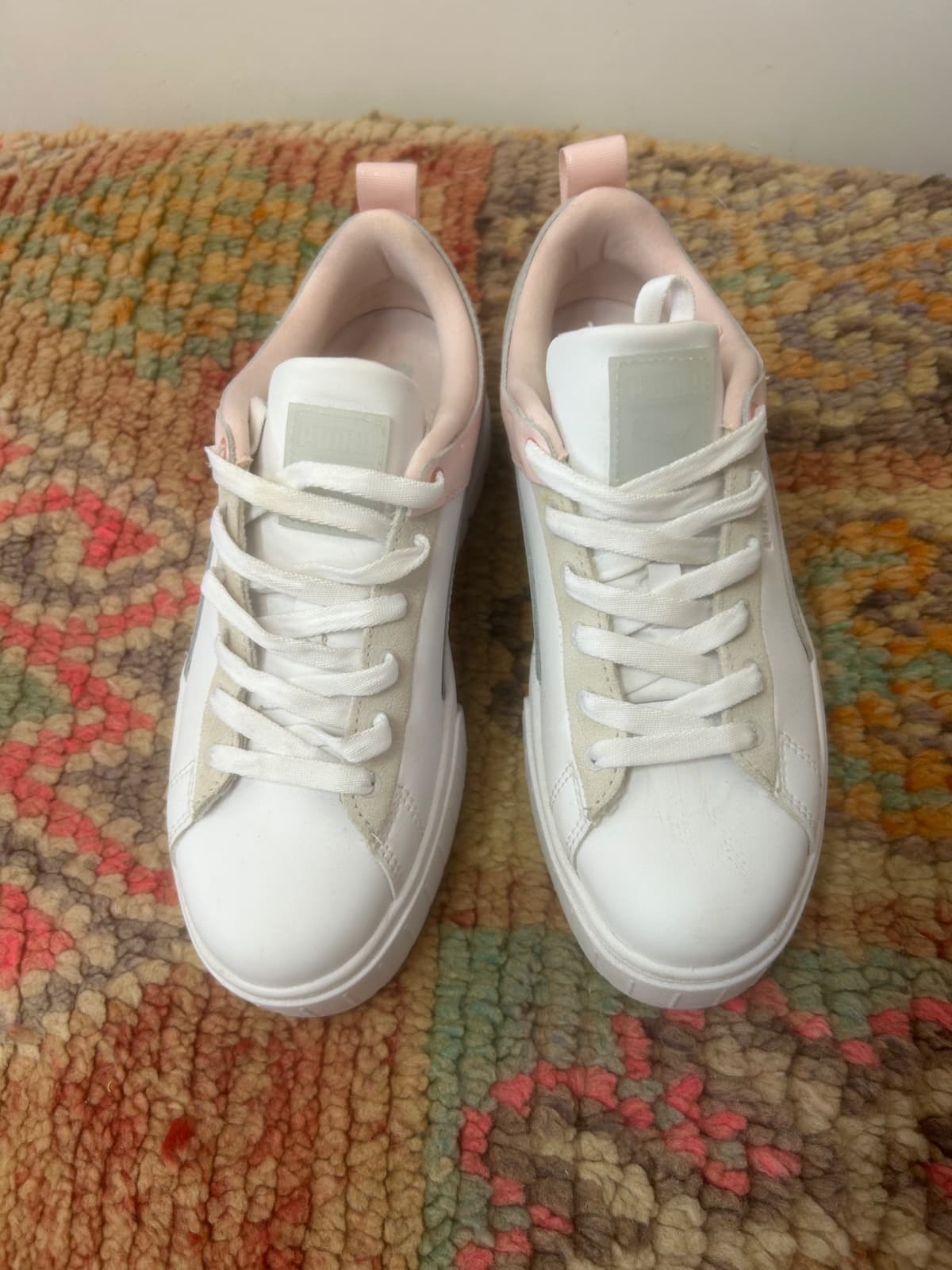 Puma Mayze Rare Women's Platform Sneakers White Pink Size 9 — photo 3 of 5