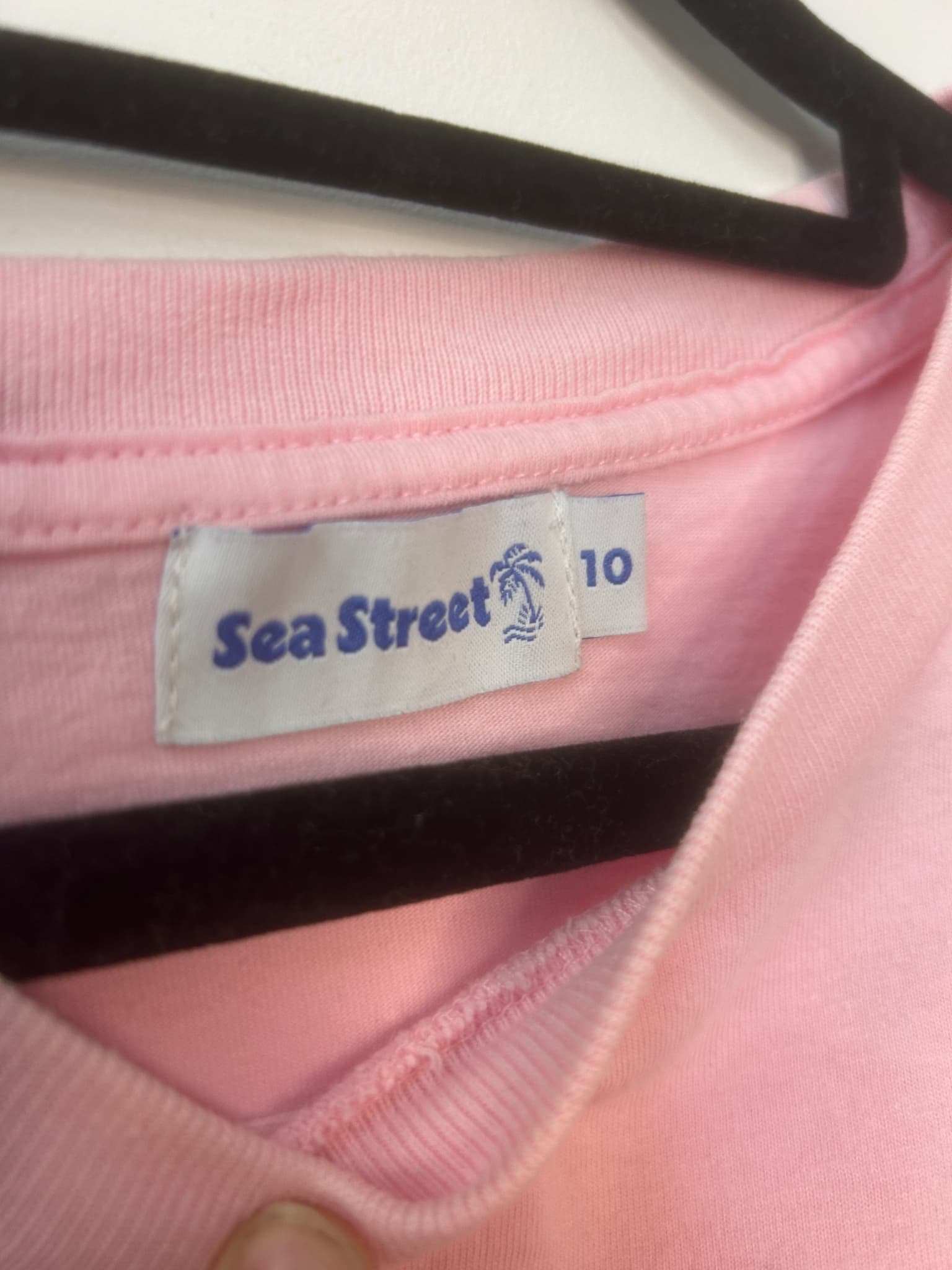 Sea Street Pink Hibiscus Flame Graphic T-Shirt Size 10 — photo 3 of 3