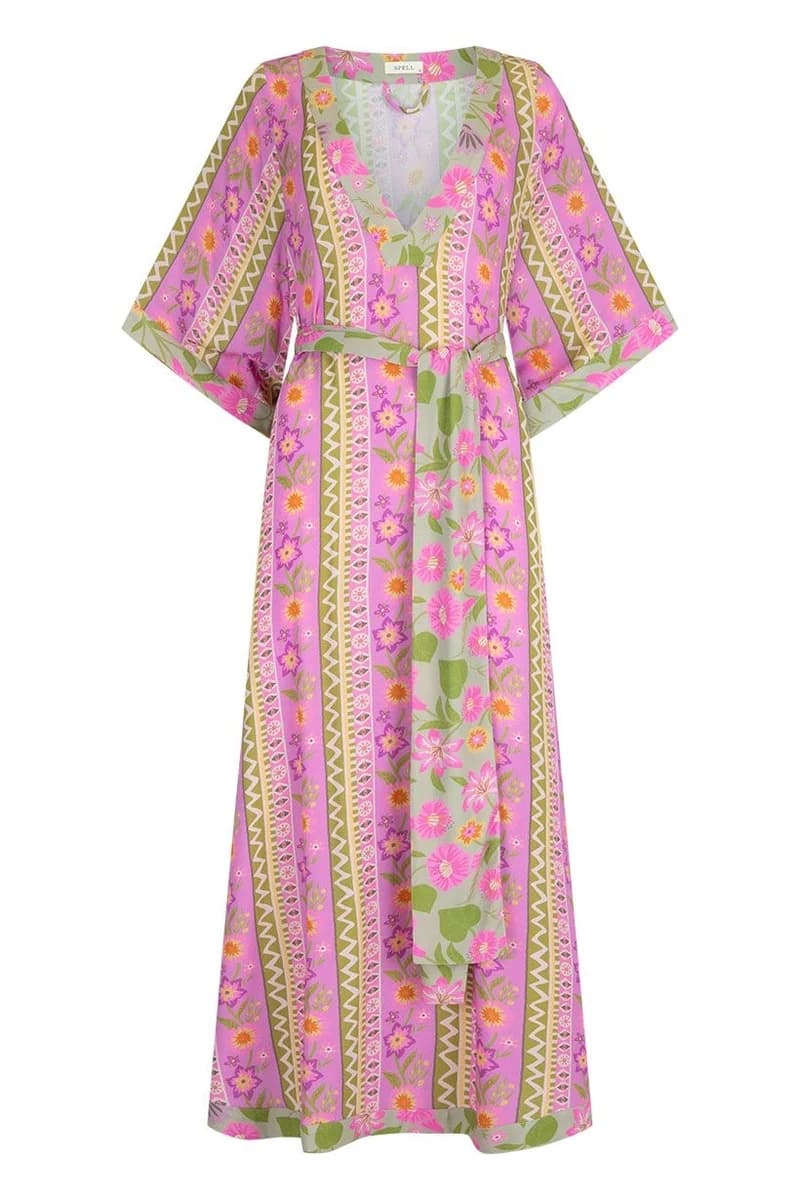 SPELL Goldie Gown Desert Rose Floral Maxi Dress XXS — photo 2 of 5