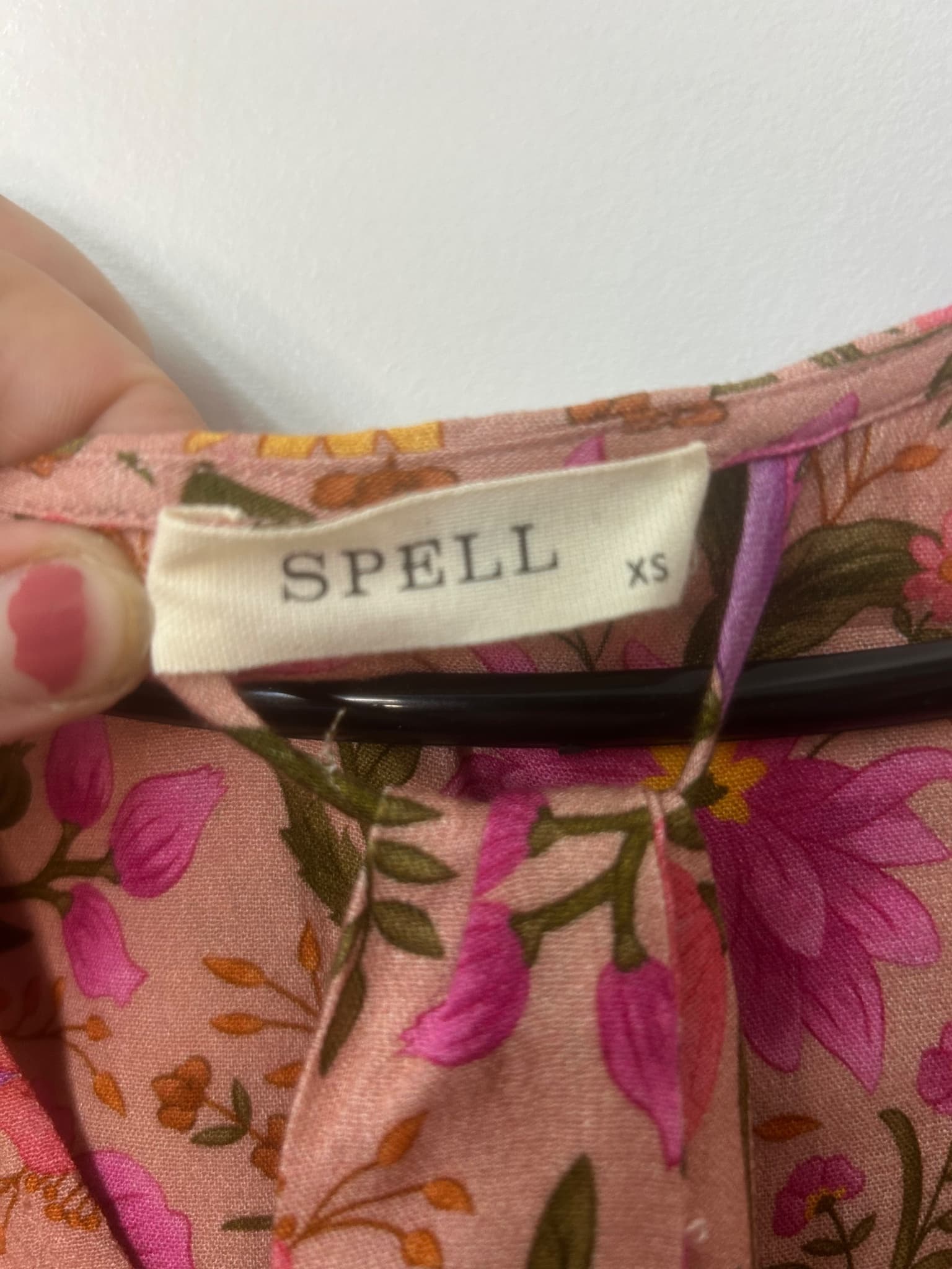 SPELL Swan Lake Floral Mini Tunic Dress Size XS — photo 4 of 4