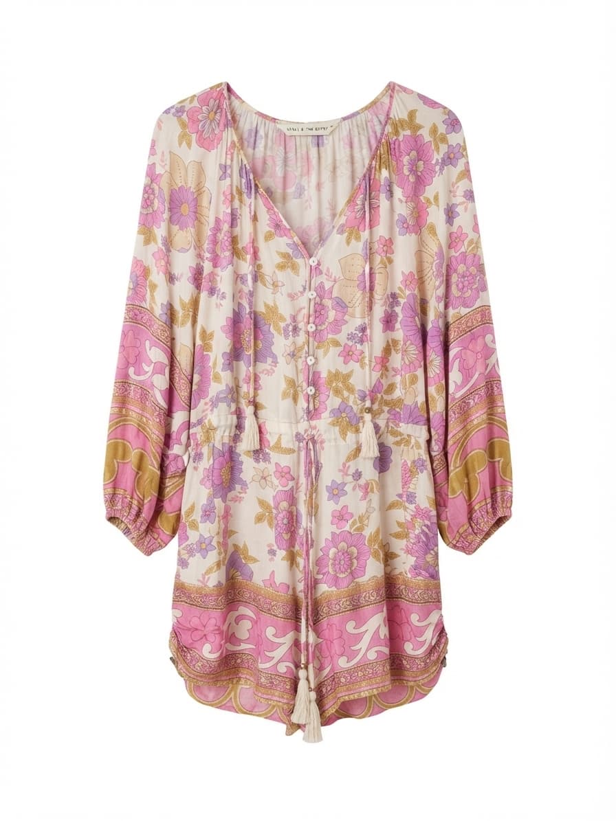 Spell & The Gypsy Floral Playdress Pink Purple Size S — photo 1 of 6