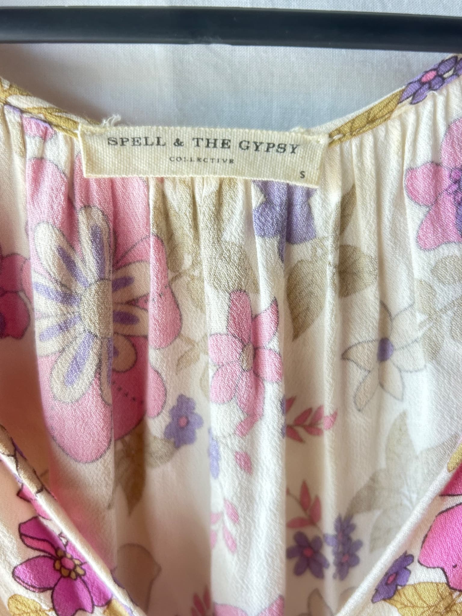 Spell & The Gypsy Floral Playdress Pink Purple Size S — photo 3 of 6
