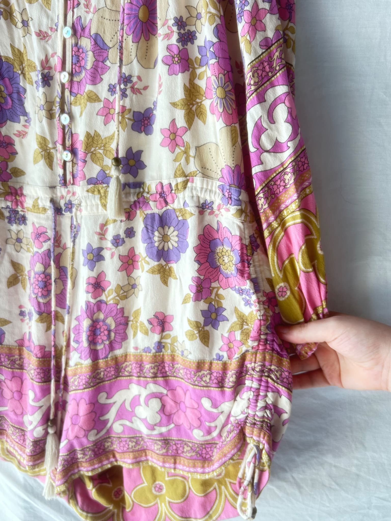 Spell & The Gypsy Floral Playdress Pink Purple Size S — photo 4 of 6