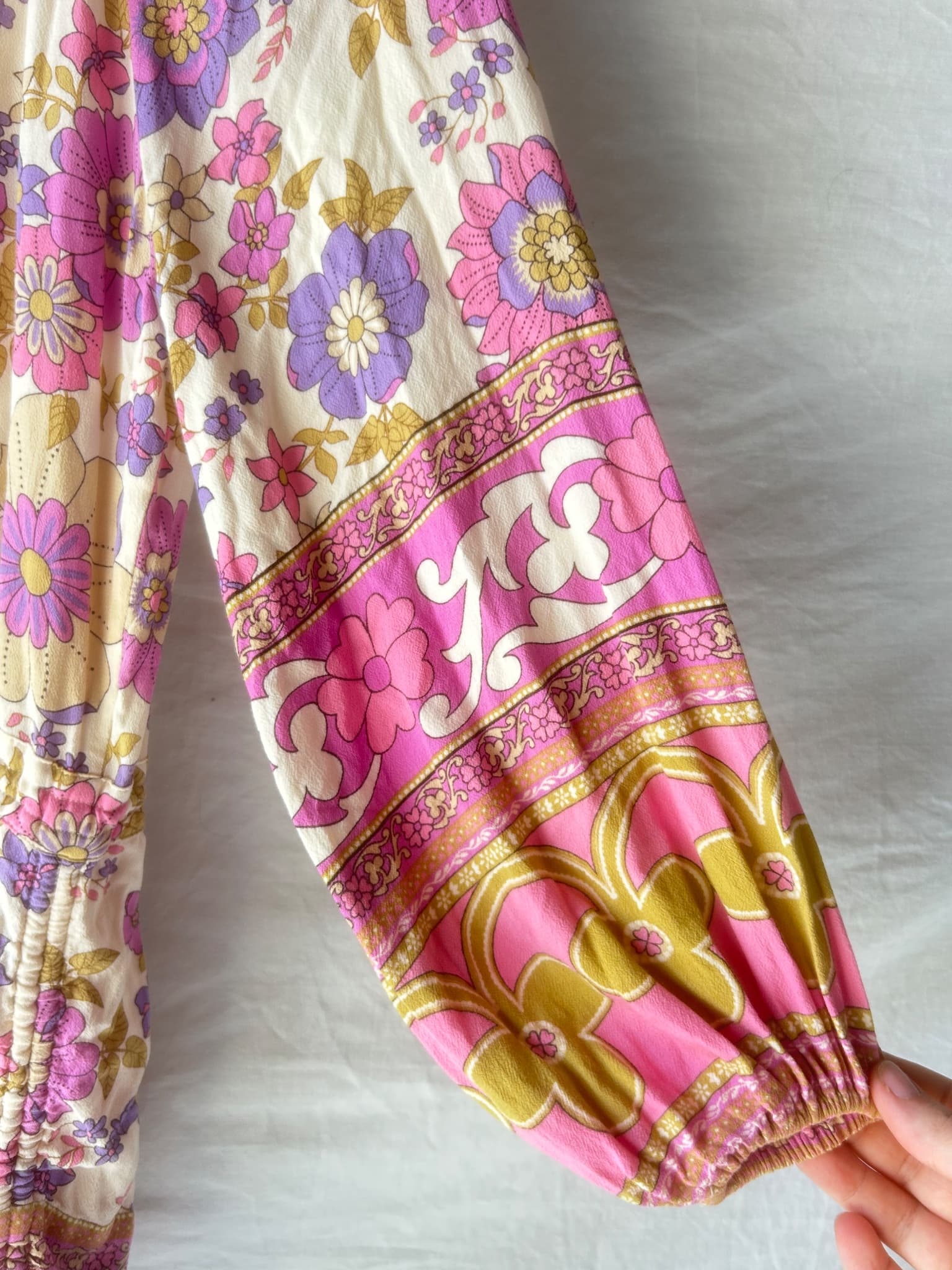 Spell & The Gypsy Floral Playdress Pink Purple Size S — photo 5 of 6
