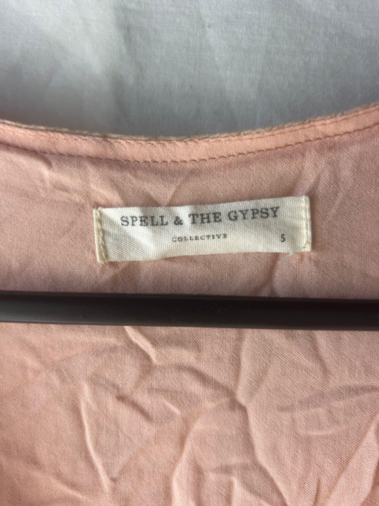 Spell & The Gypsy Mini Dress Pink Shell Print Size S — photo 3 of 5