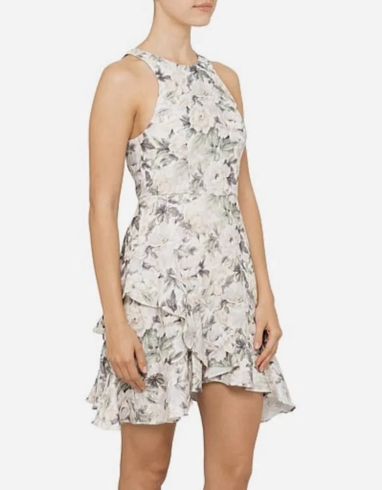 Zimmermann Floral Linen Mini Dress Size 2 — photo 2 of 8
