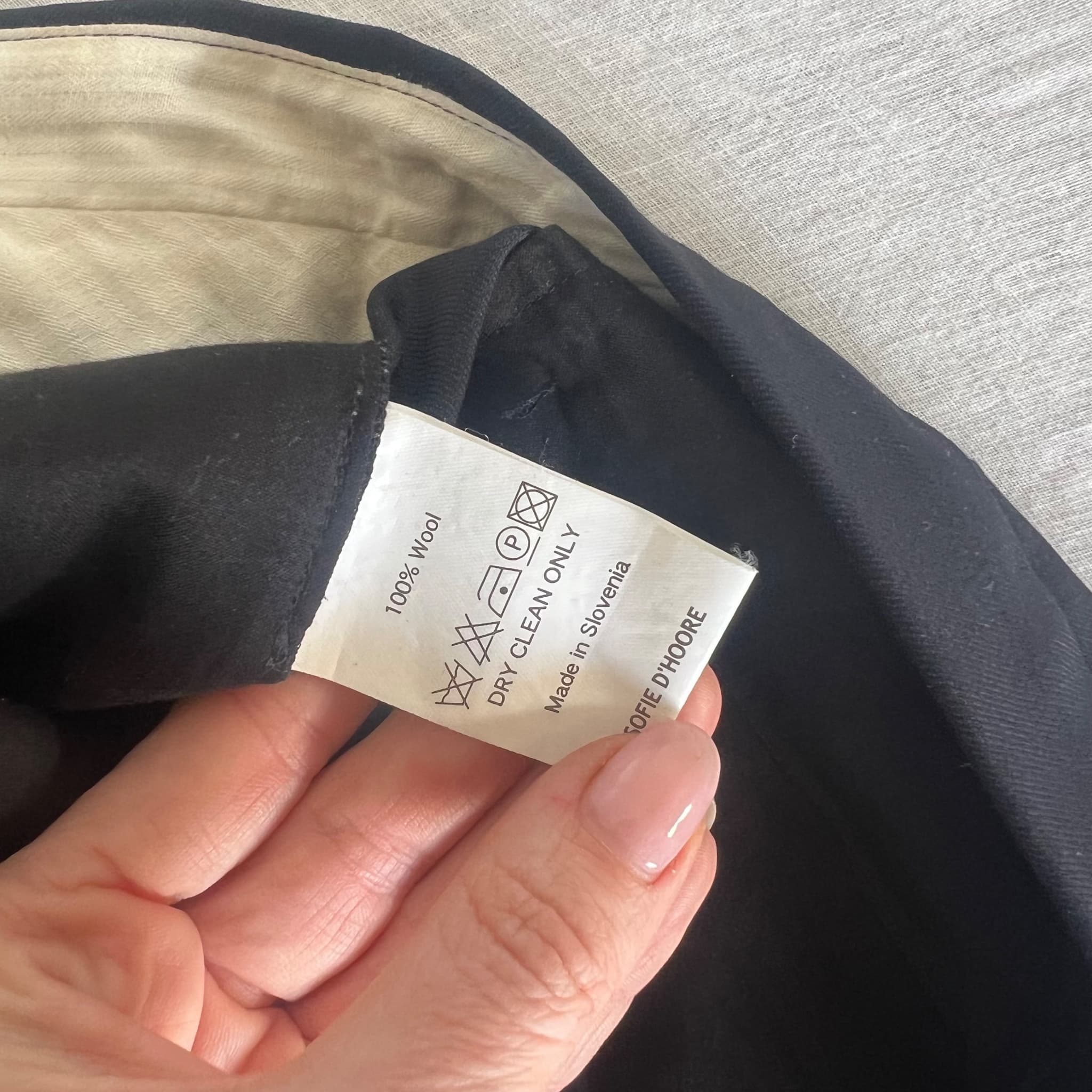Sofie D'Hoore Black 100% Wool Tailored Trousers (Size 38) — photo 5 of 10