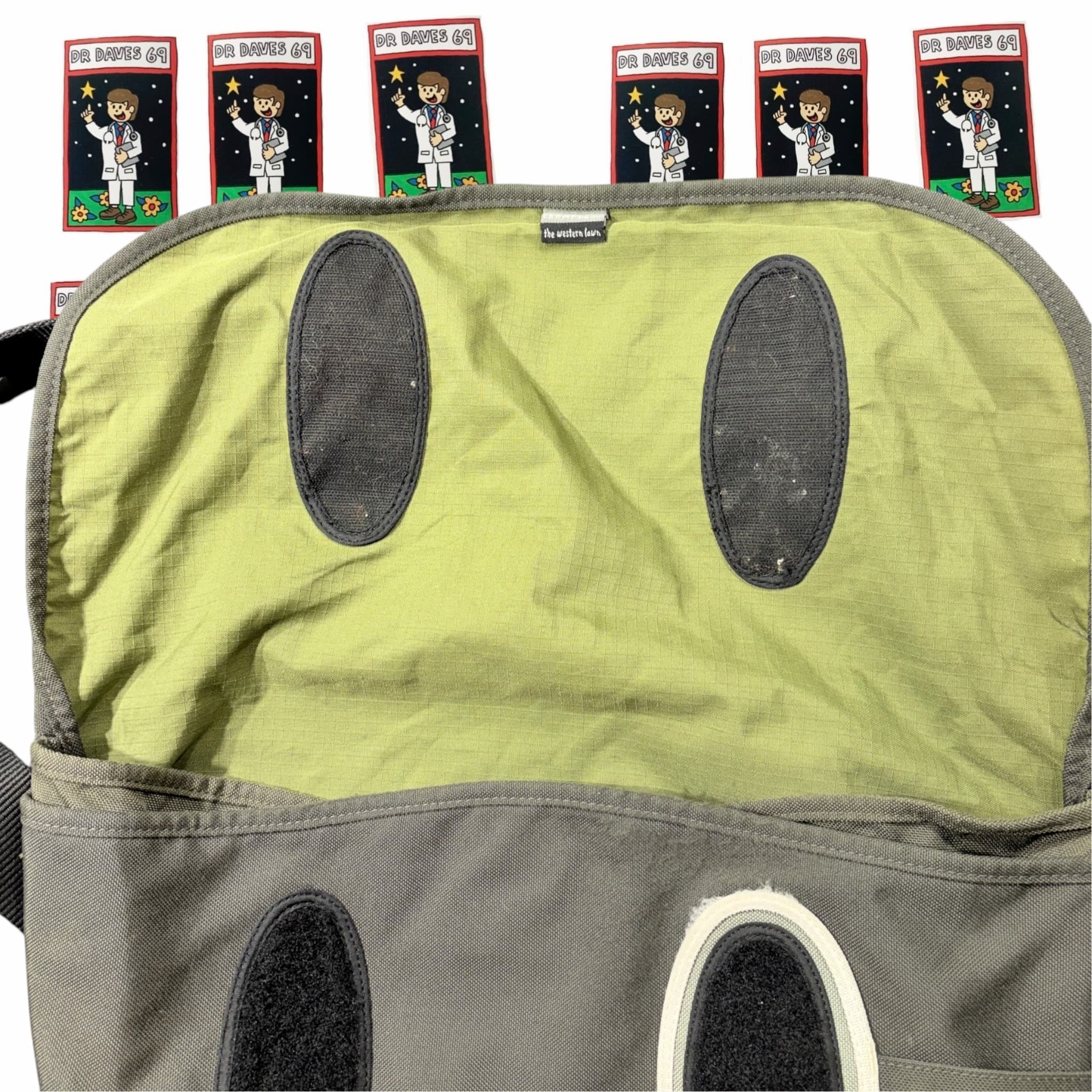 Crumpler Messenger Bag Grey Green Y2K Shoulder Laptop Bag — photo 2 of 5