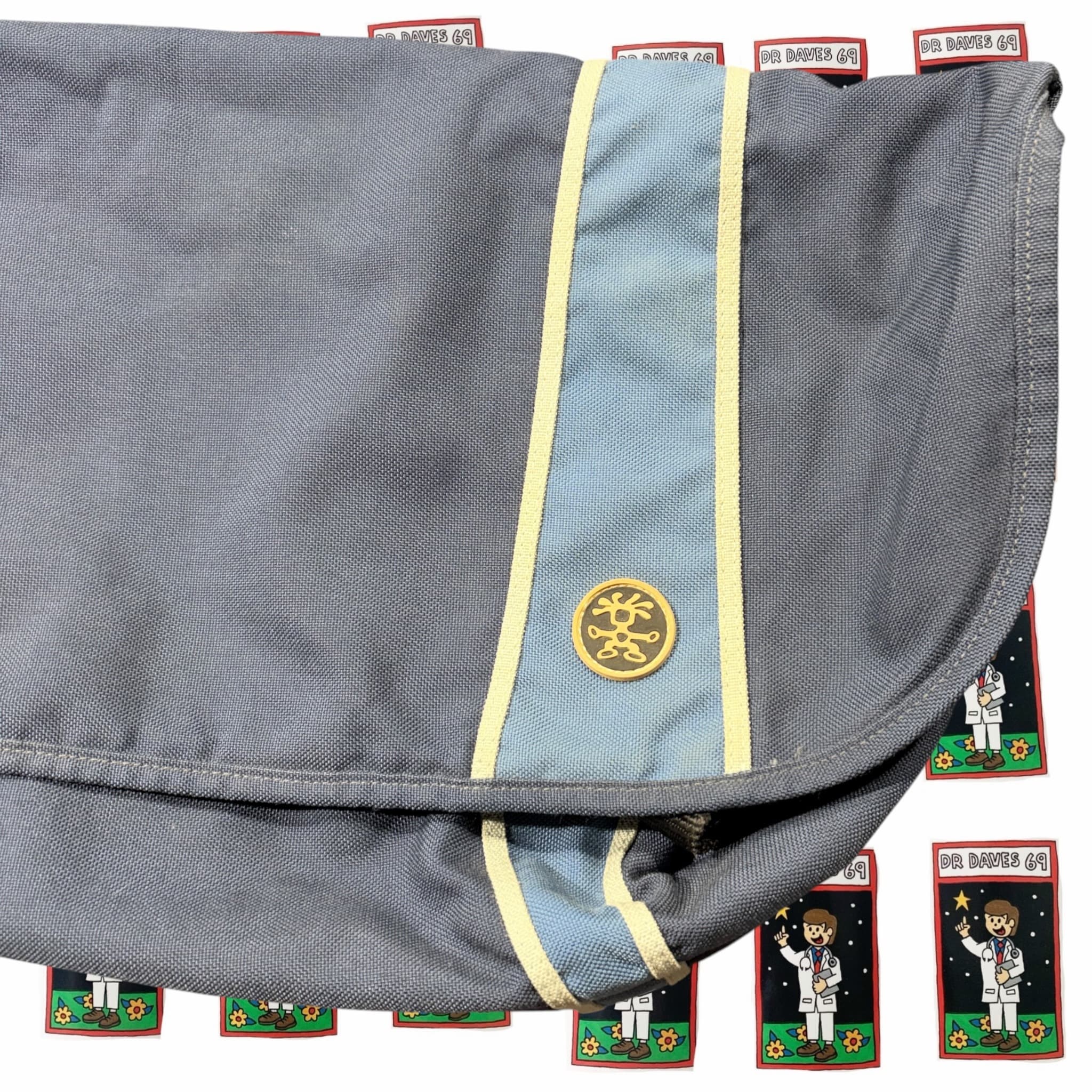 Crumpler Messenger Bag Grey With Blue Stripe — photo 2 of 6