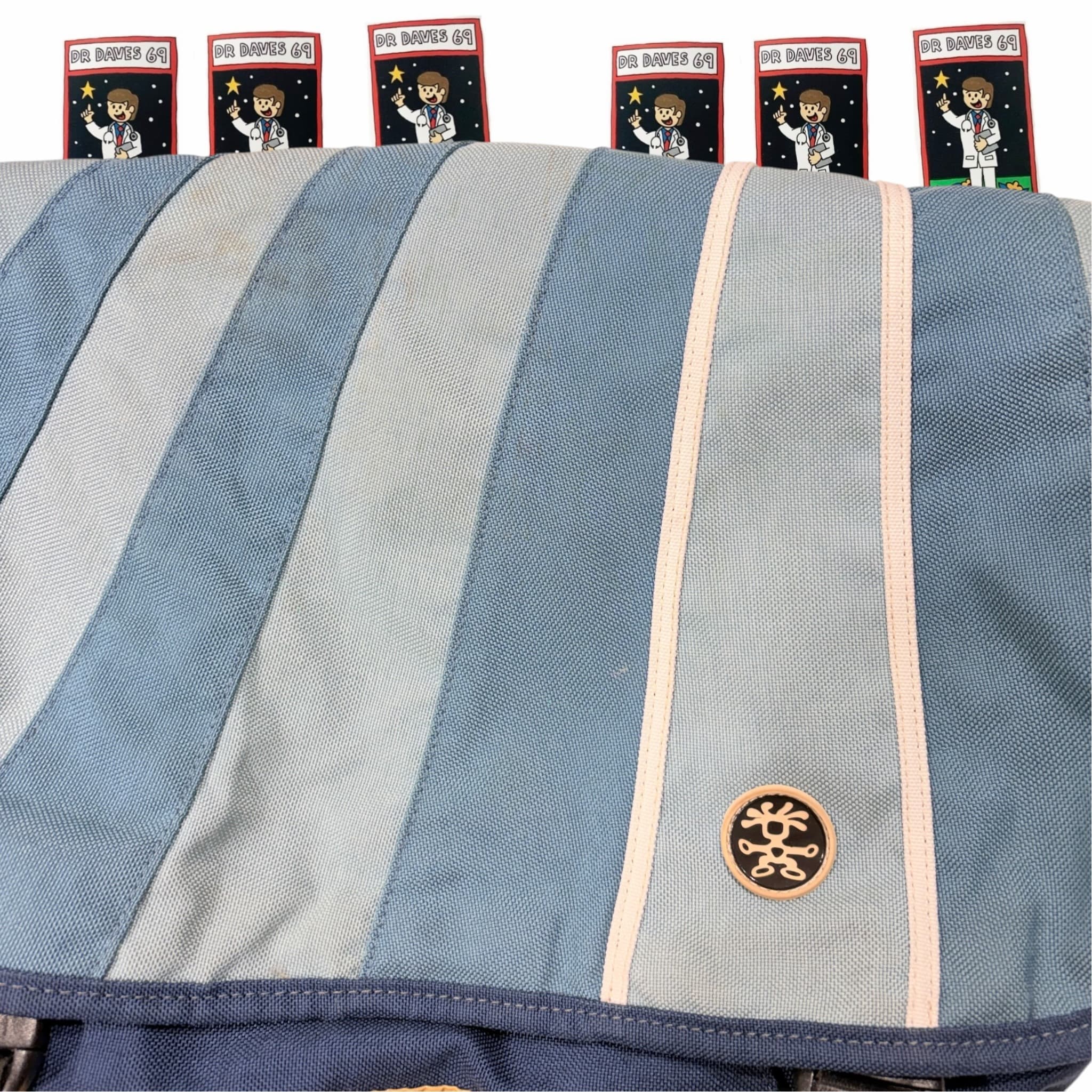 Crumpler The Barney Rustle Blanket Messenger Bag Blue Striped — photo 3 of 8