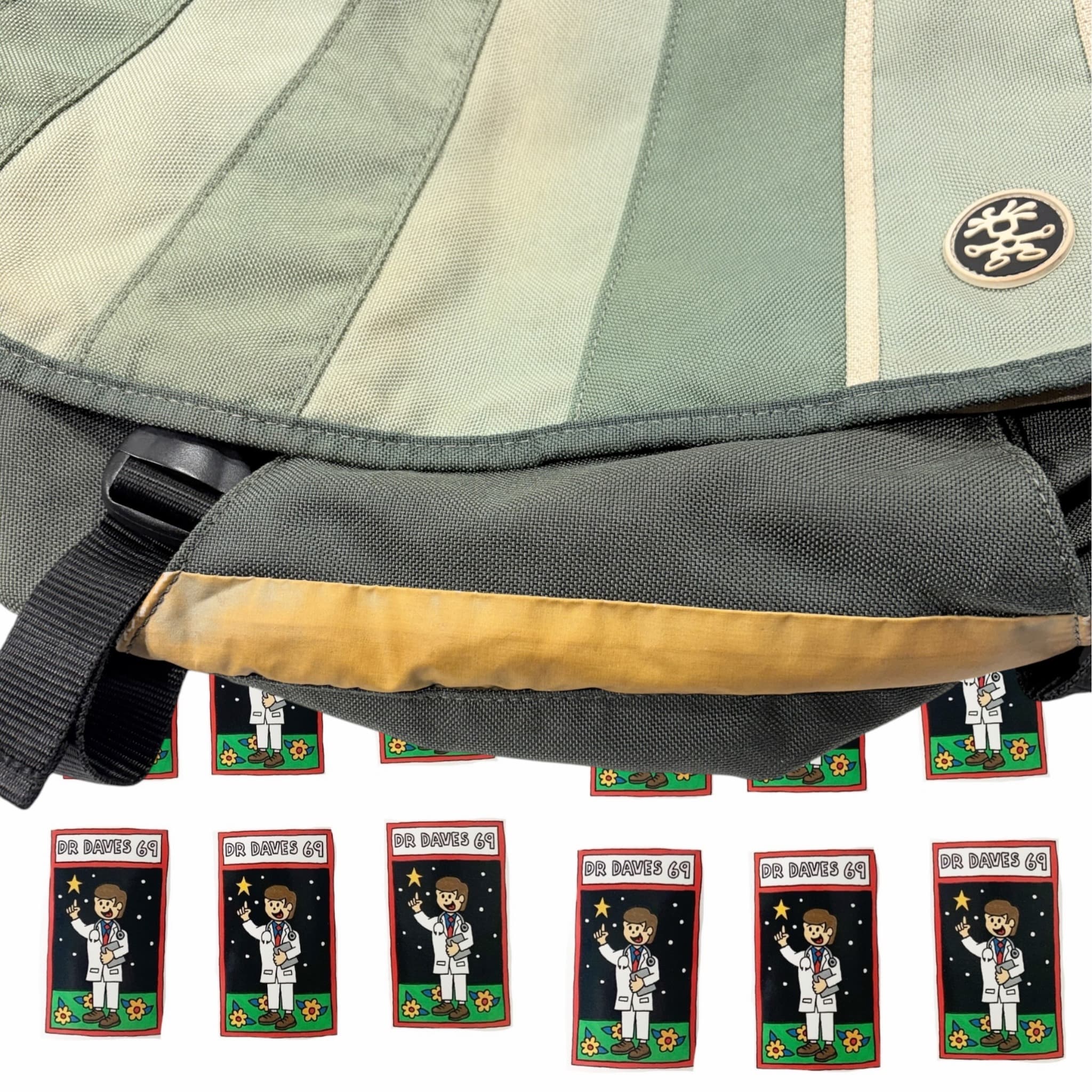 Crumpler The Barney Rustle Blanket Messenger Bag Green Striped — photo 2 of 8
