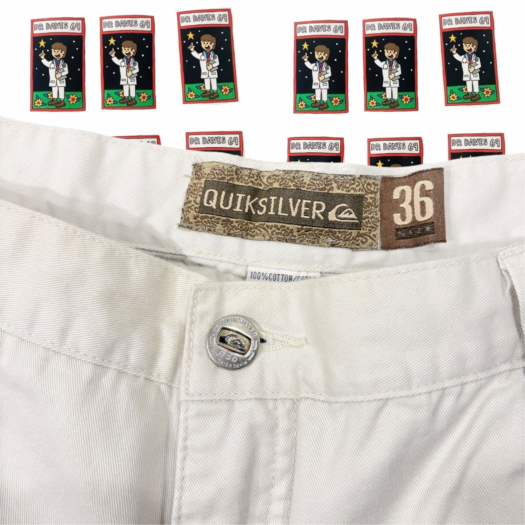 Quiksilver Beige Cargo Shorts Size 36 — photo 2 of 5