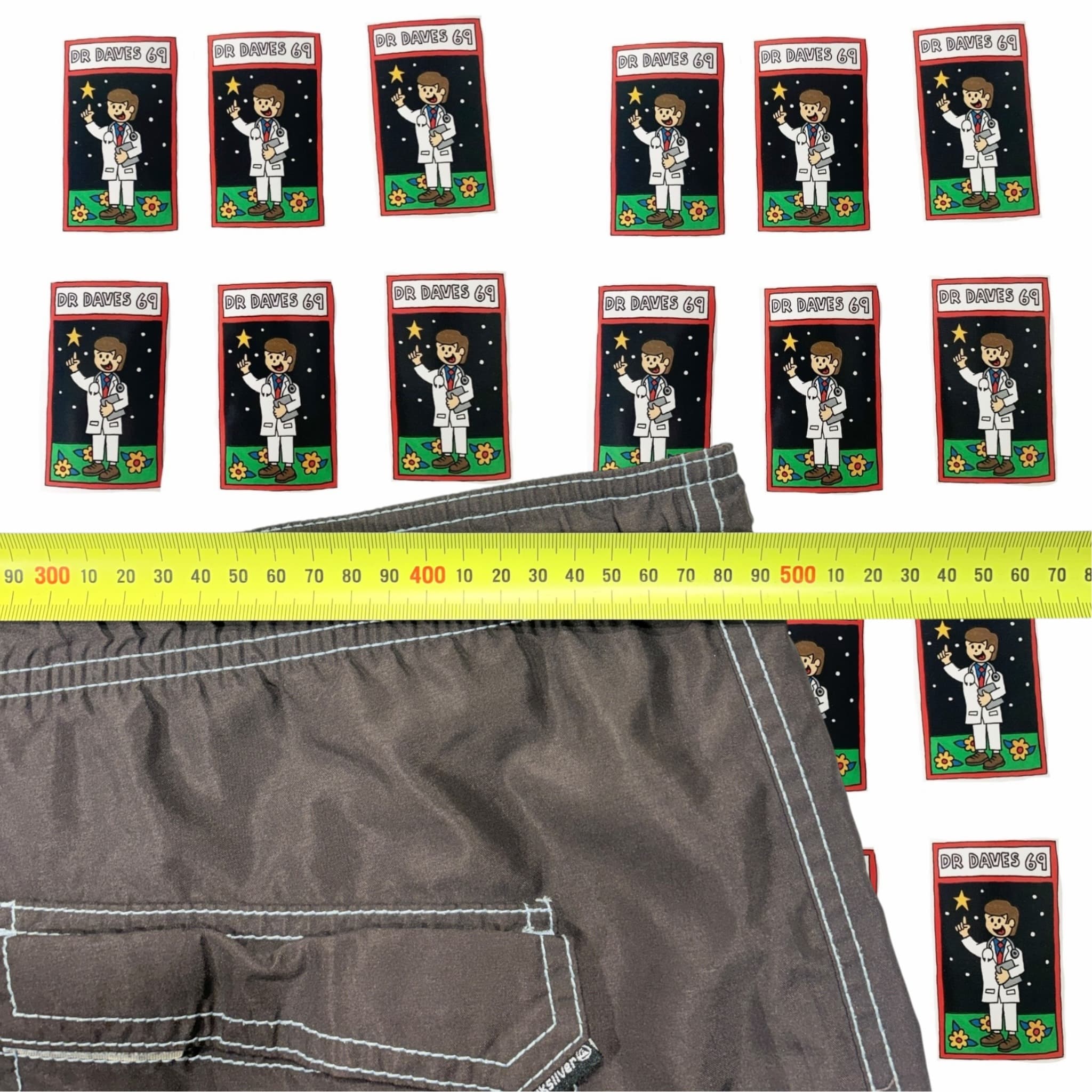 Y2K Quiksilver Men's Elastic Graphic Print Boardshorts Size XL Size 36 — photo 3 of 4