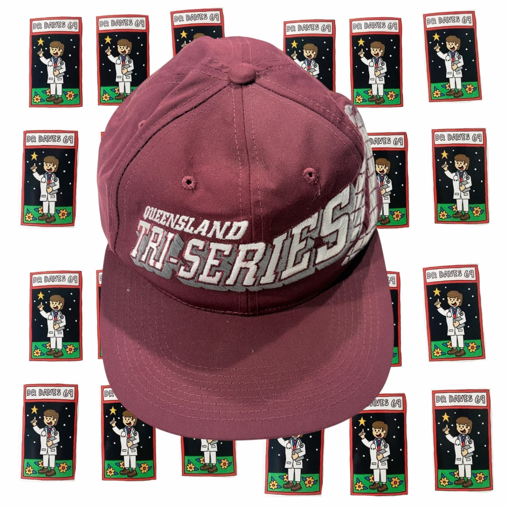 Vintage 1997 Queensland Tri-Series Maroon Baseball Cap — photo 1 of 3