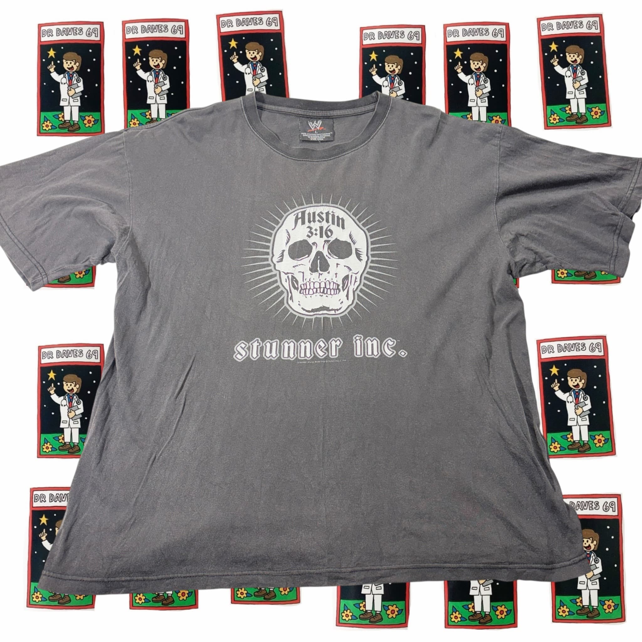 Vintage 2000 World Wrestling Entertainment Stone Cold Steve Austin Stunner Inc. T-Shirt Size L — photo 1 of 5