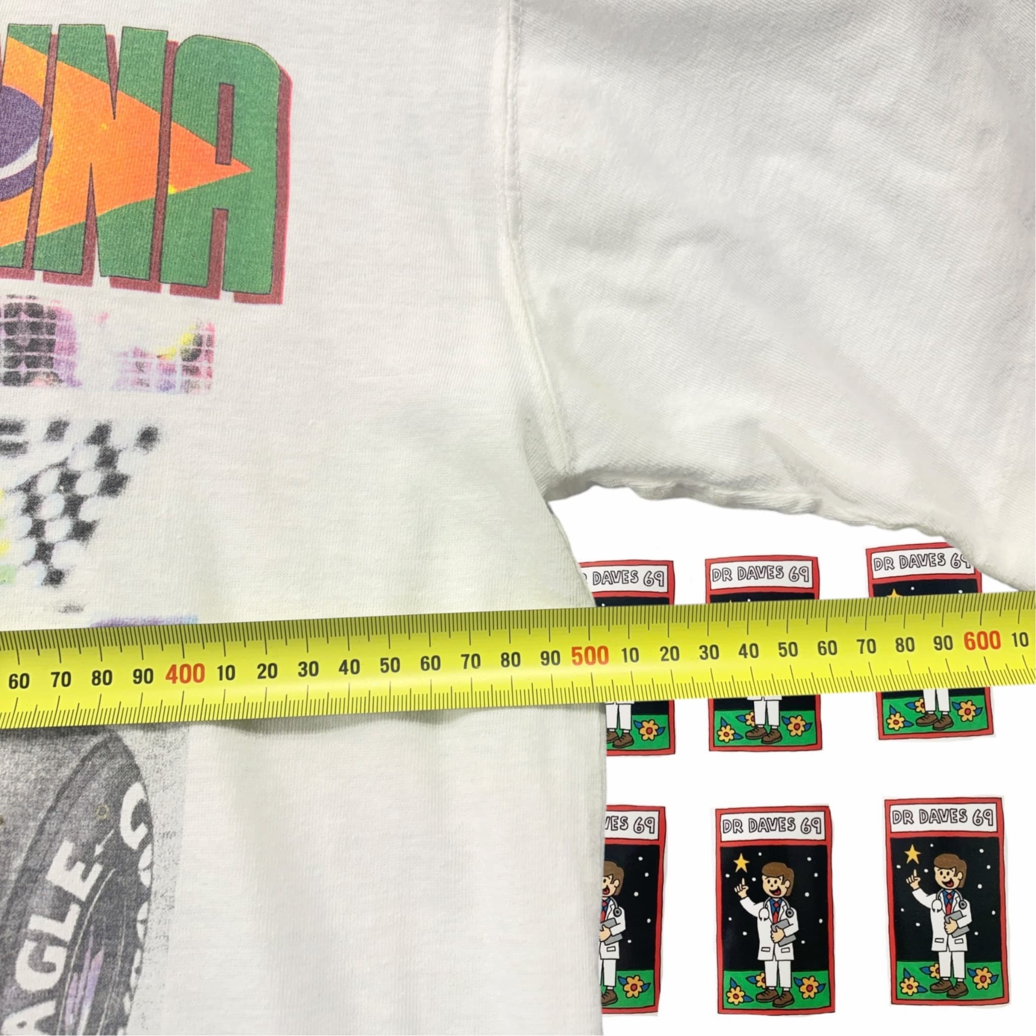 Vintage 90s Ayrton Senna F1 Caricature Graphic T-Shirt Size M — photo 4 of 5