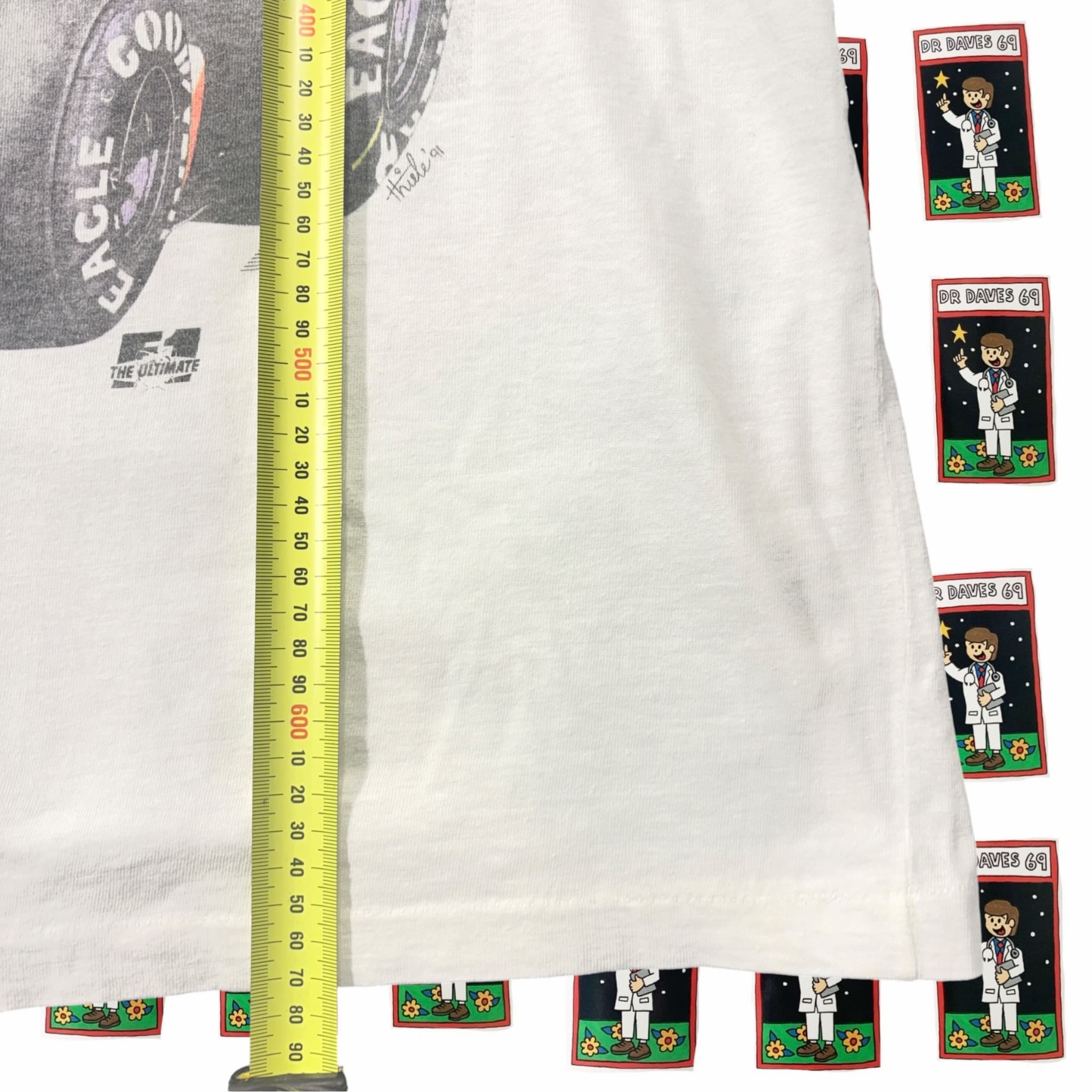 Vintage 90s Ayrton Senna F1 Caricature Graphic T-Shirt Size M — photo 5 of 5