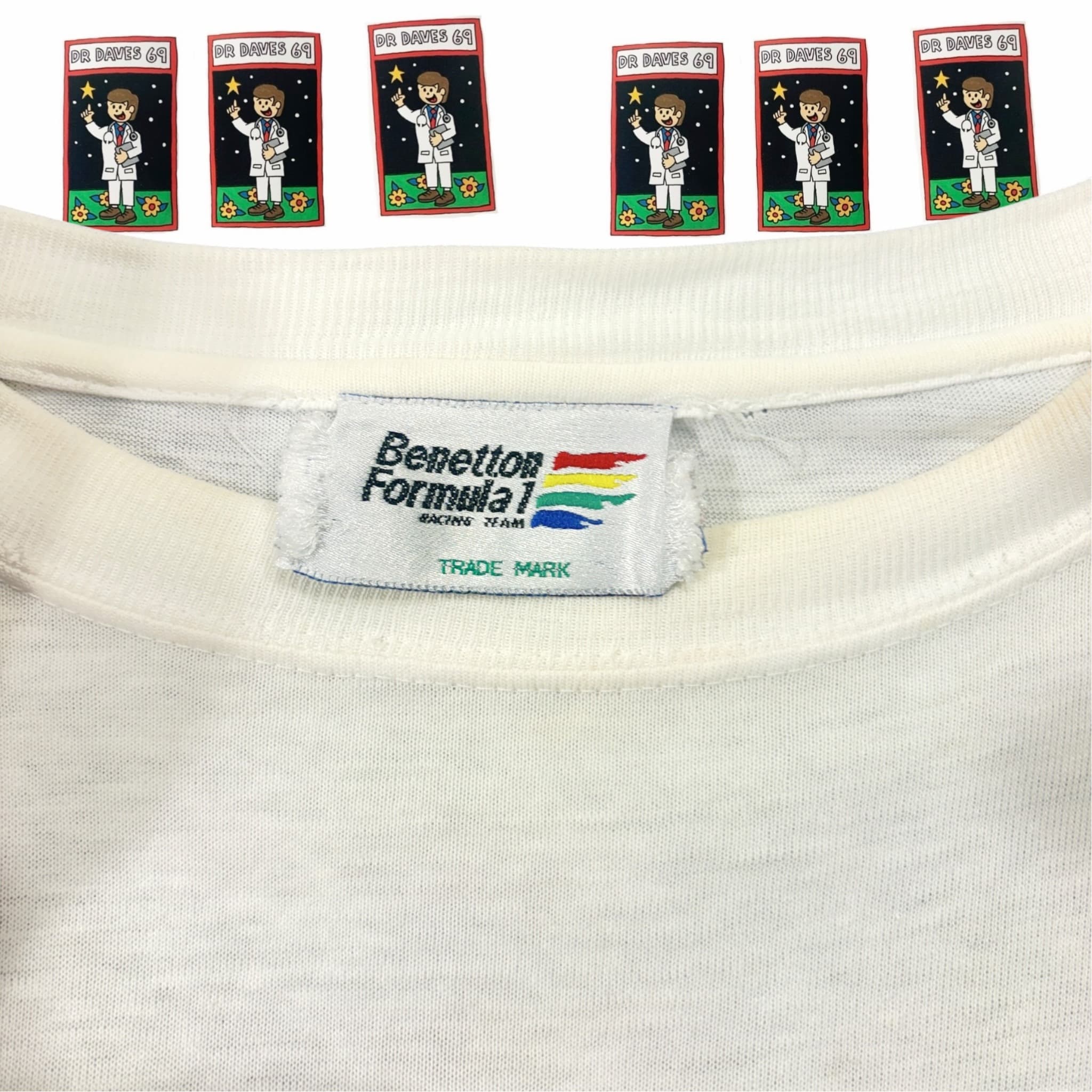 Vintage 90s Camel Benetton Formula 1 Racing Team T-Shirt Fits S-M — photo 3 of 5