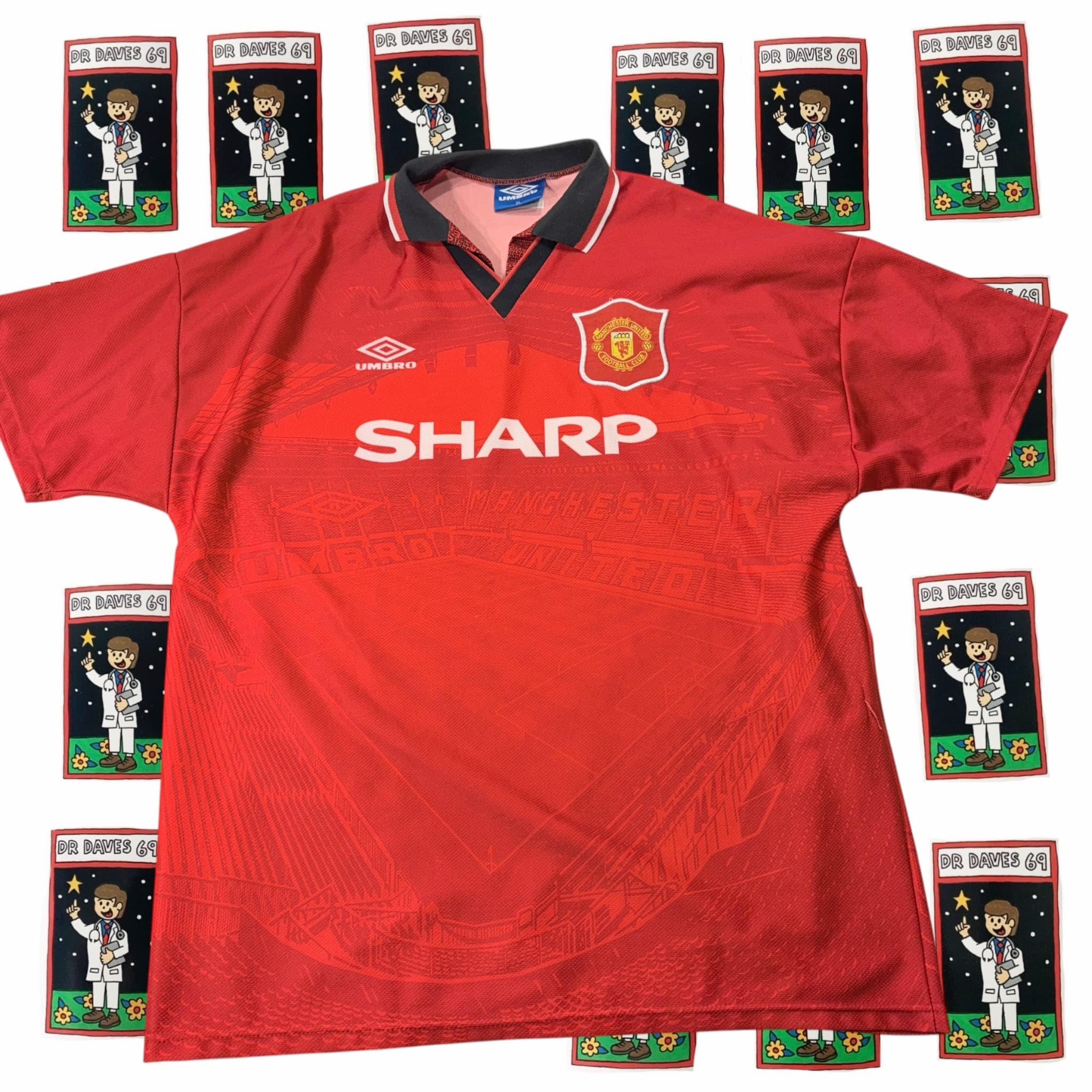 Vintage 90s Manchester United Umbro Home Jersey XL — photo 1 of 8