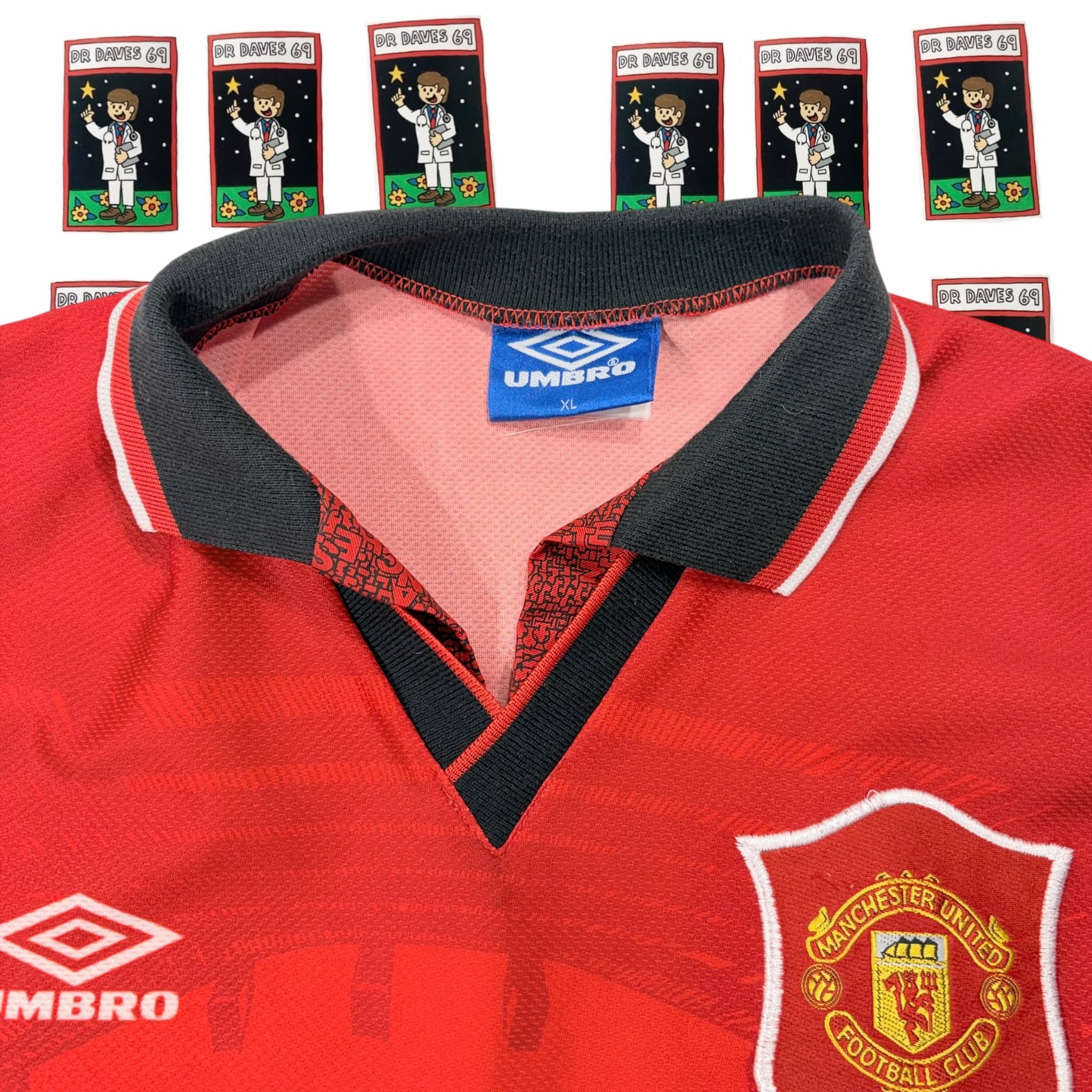Vintage 90s Manchester United Umbro Home Jersey XL — photo 3 of 8