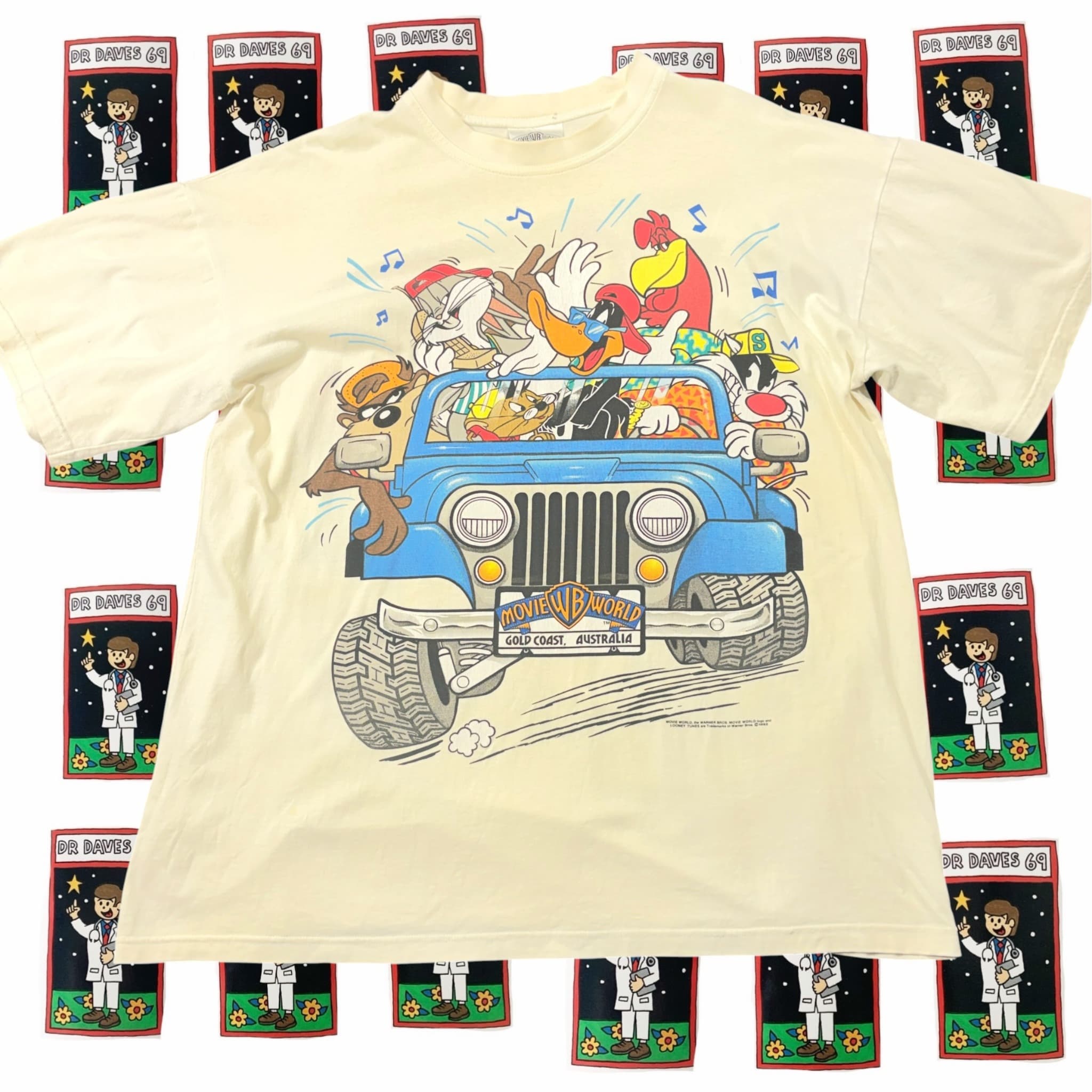 Vintage 90s Movie World Looney Tunes T-Shirt Tag XXL Fits XL — photo 1 of 5