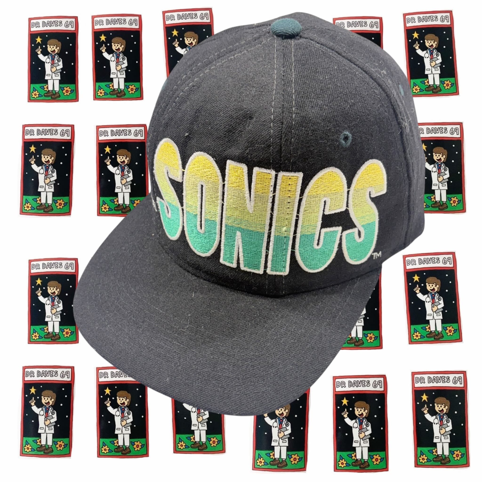 Vintage 90s Seattle SuperSonics Starter Snapback Hat — photo 2 of 4