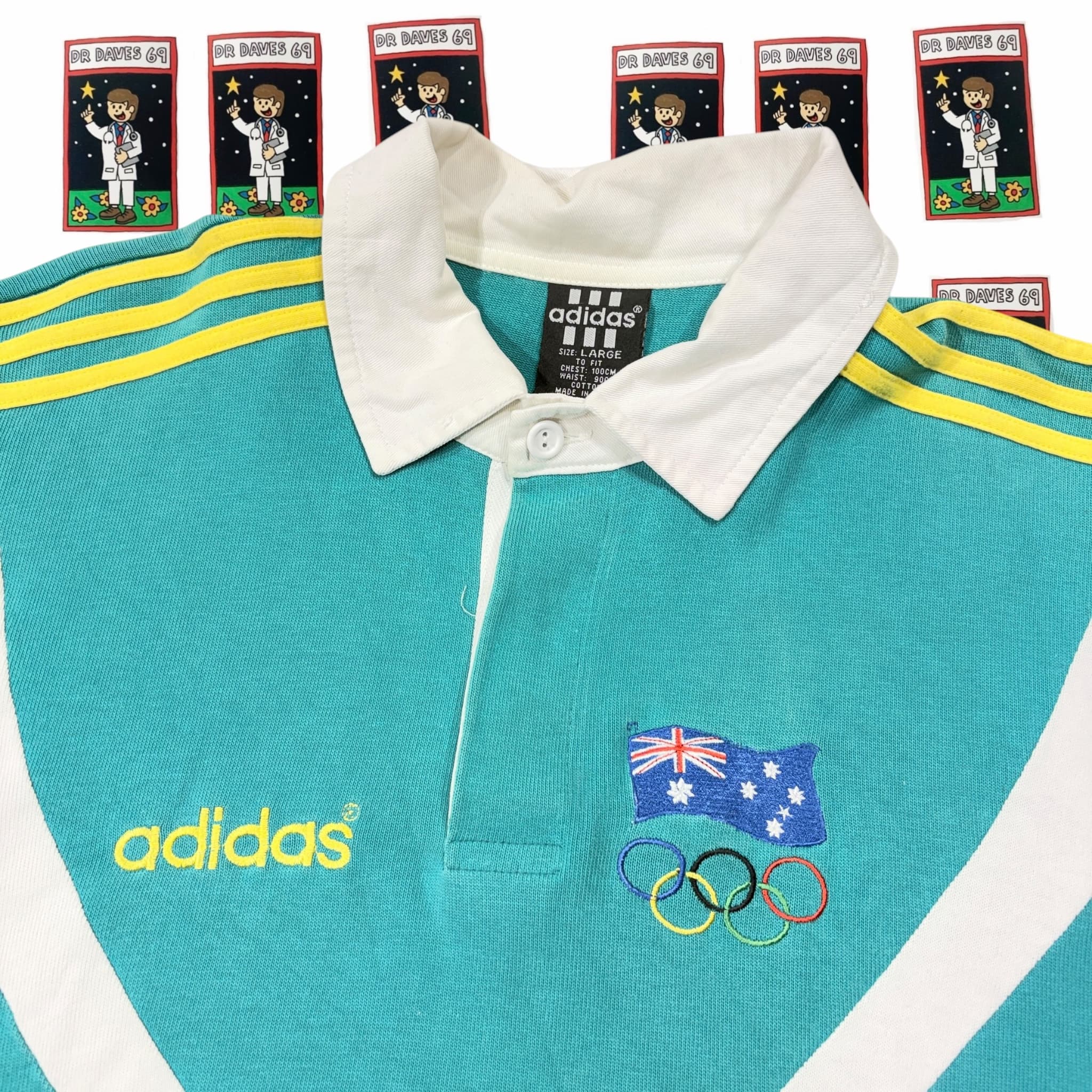 Vintage Adidas Australia Olympic Team Rugby Shirt — photo 2 of 4