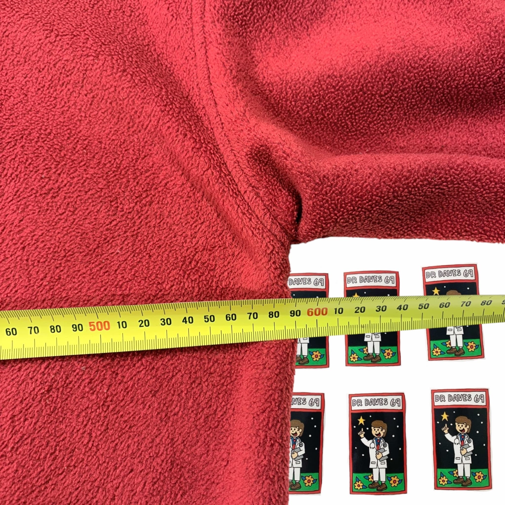 Vintage Billabong Red Fleece Quarter Zip Pullover — photo 4 of 5