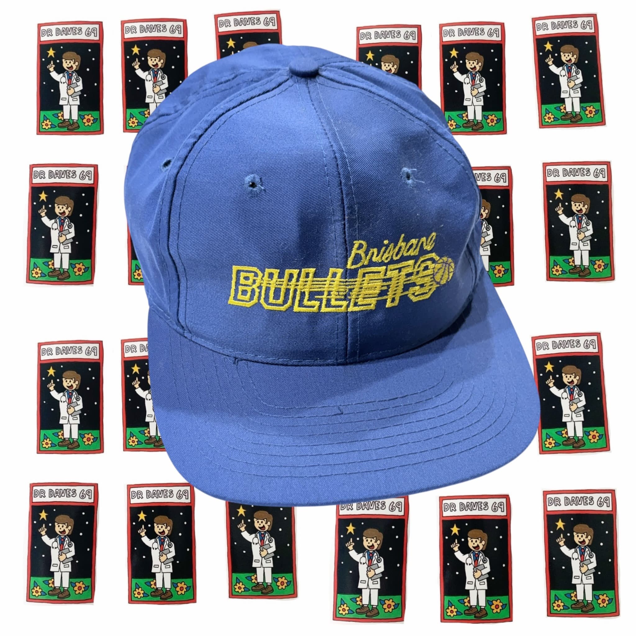 Vintage Brisbane Bullets Basketball Snapback Hat — photo 1 of 3