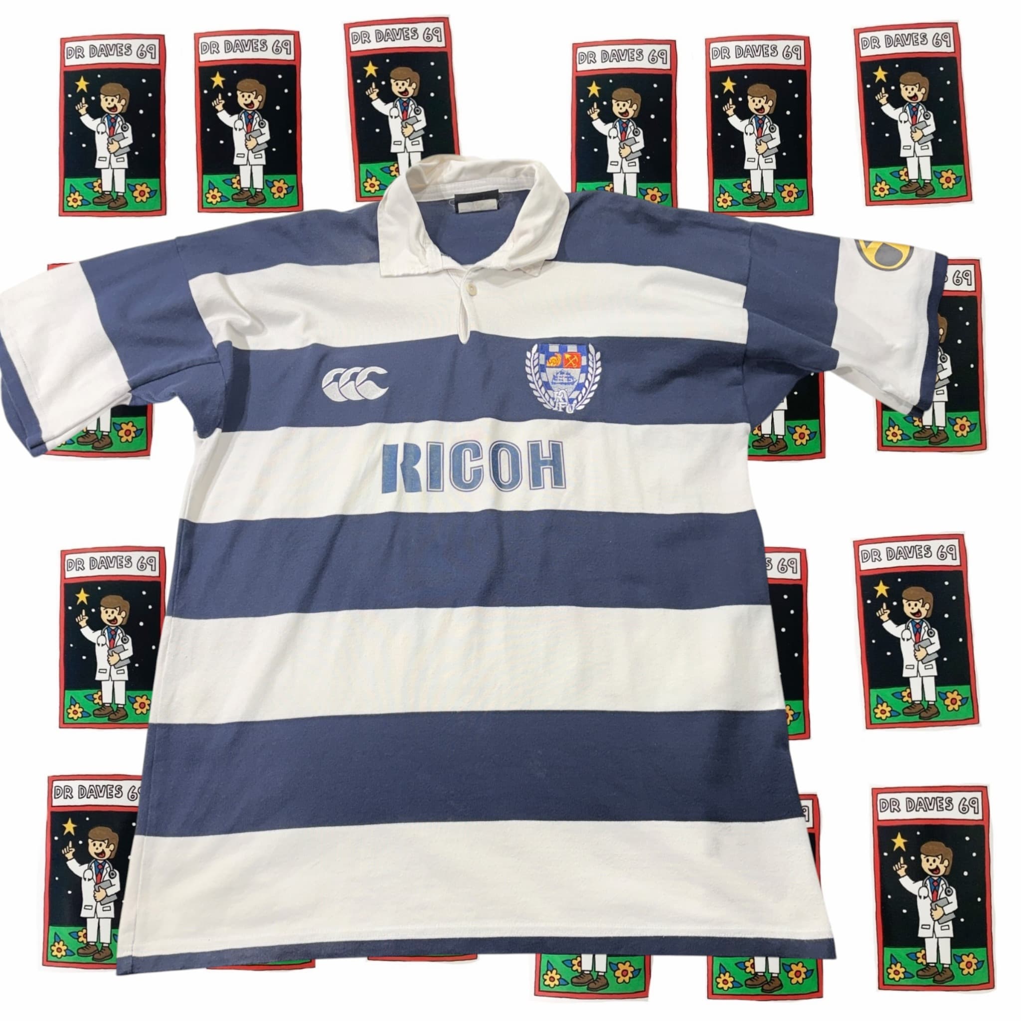 Vintage Canterbury Auckland made in New Zealand Ricoh Rugby Shirt XL — photo 1 of 4