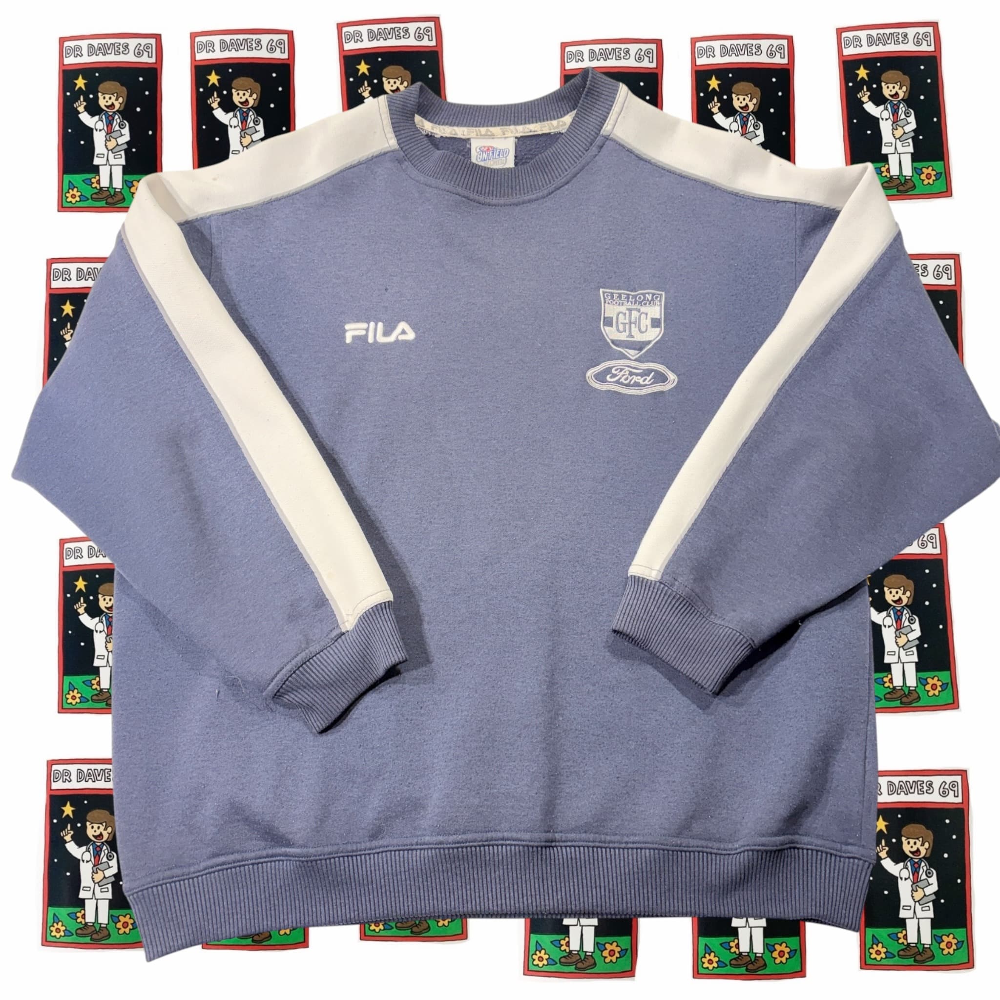 Vintage Fila Geelong Football Club AFL Jumper Size XL — photo 1 of 4
