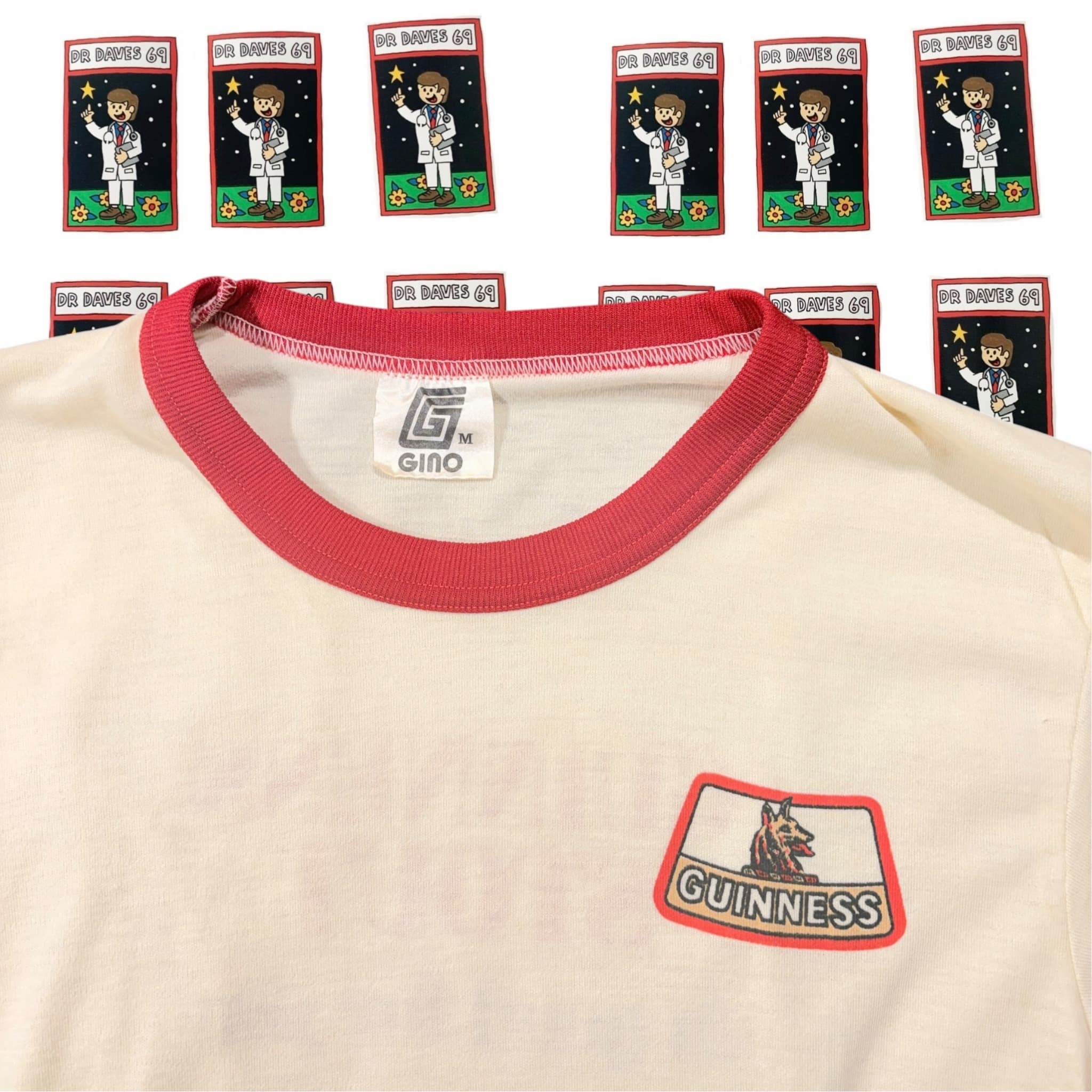 Vintage Guinness Ringer T-Shirt Size XS-S Ringer — photo 2 of 5
