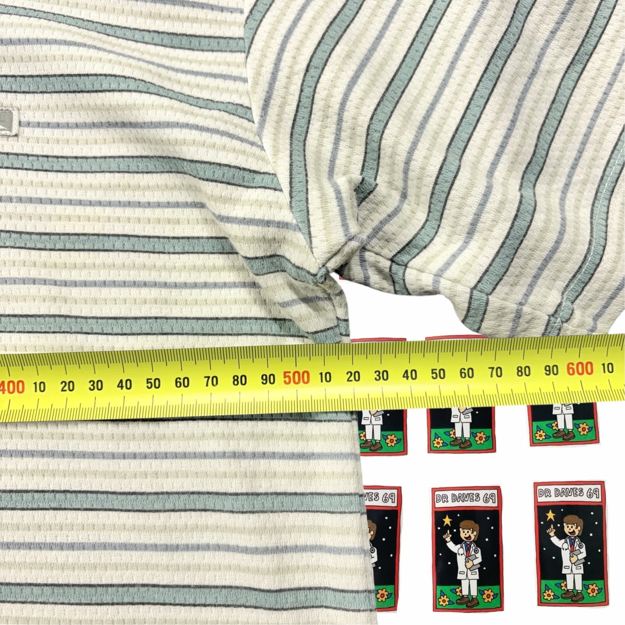 Vintage Quiksilver stripe T-Shirt White Size S — photo 3 of 4