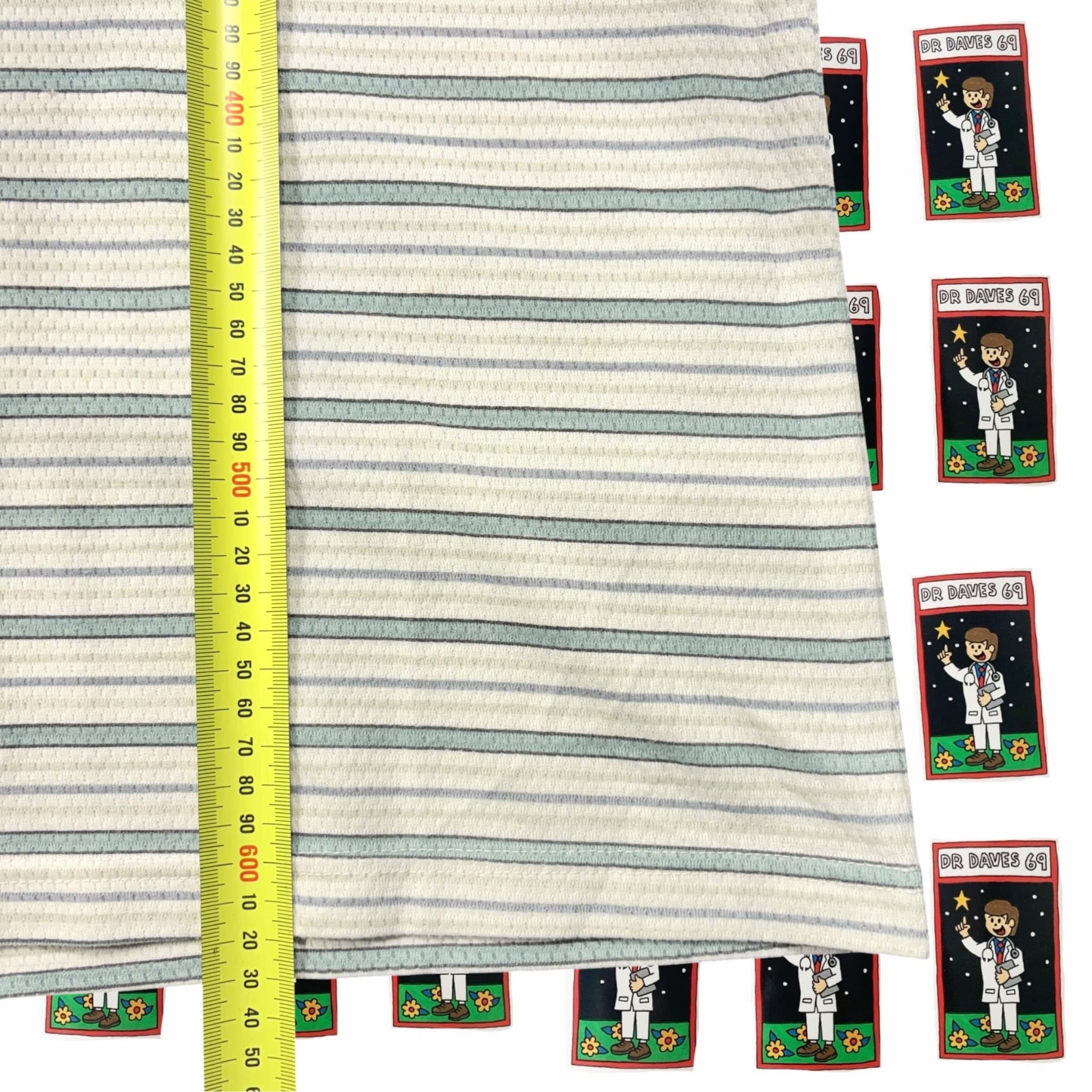 Vintage Quiksilver stripe T-Shirt White Size S — photo 4 of 4