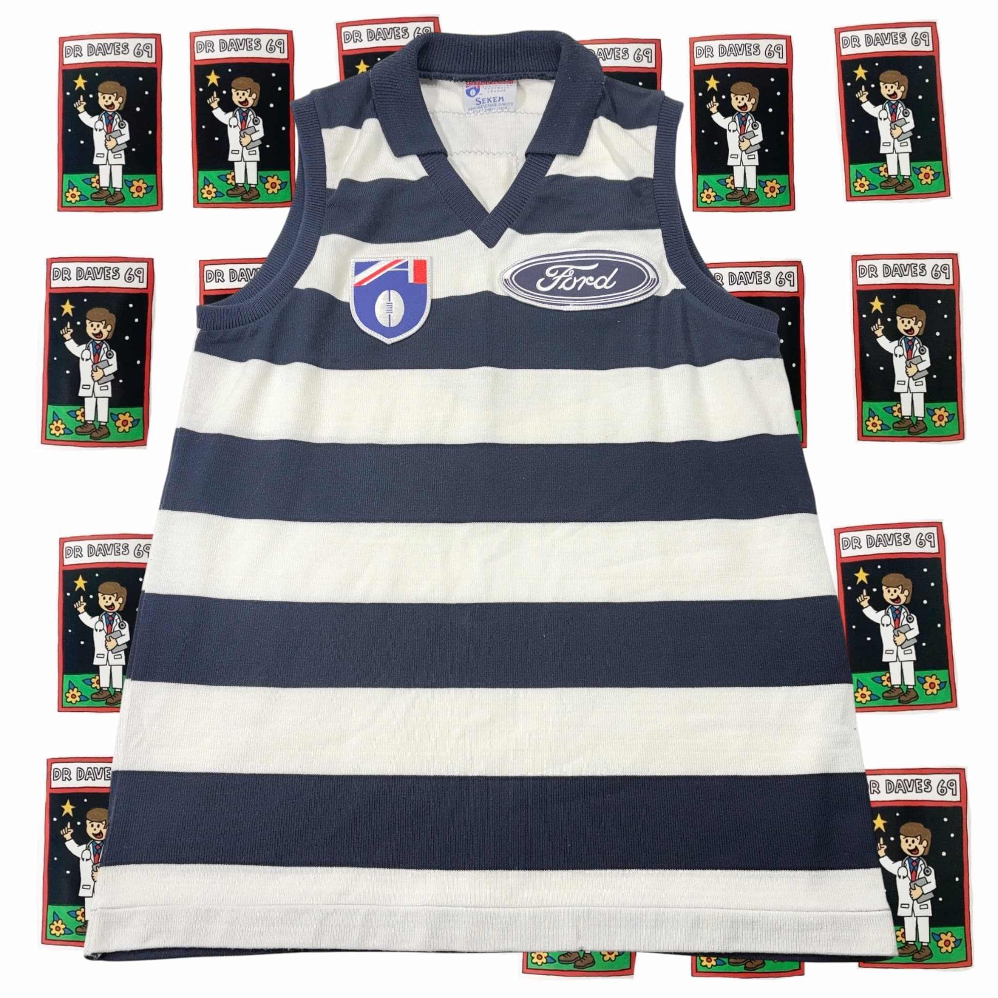 Vintage Sekem Geelong Cats AFL Football Guernsey Vest — photo 1 of 6